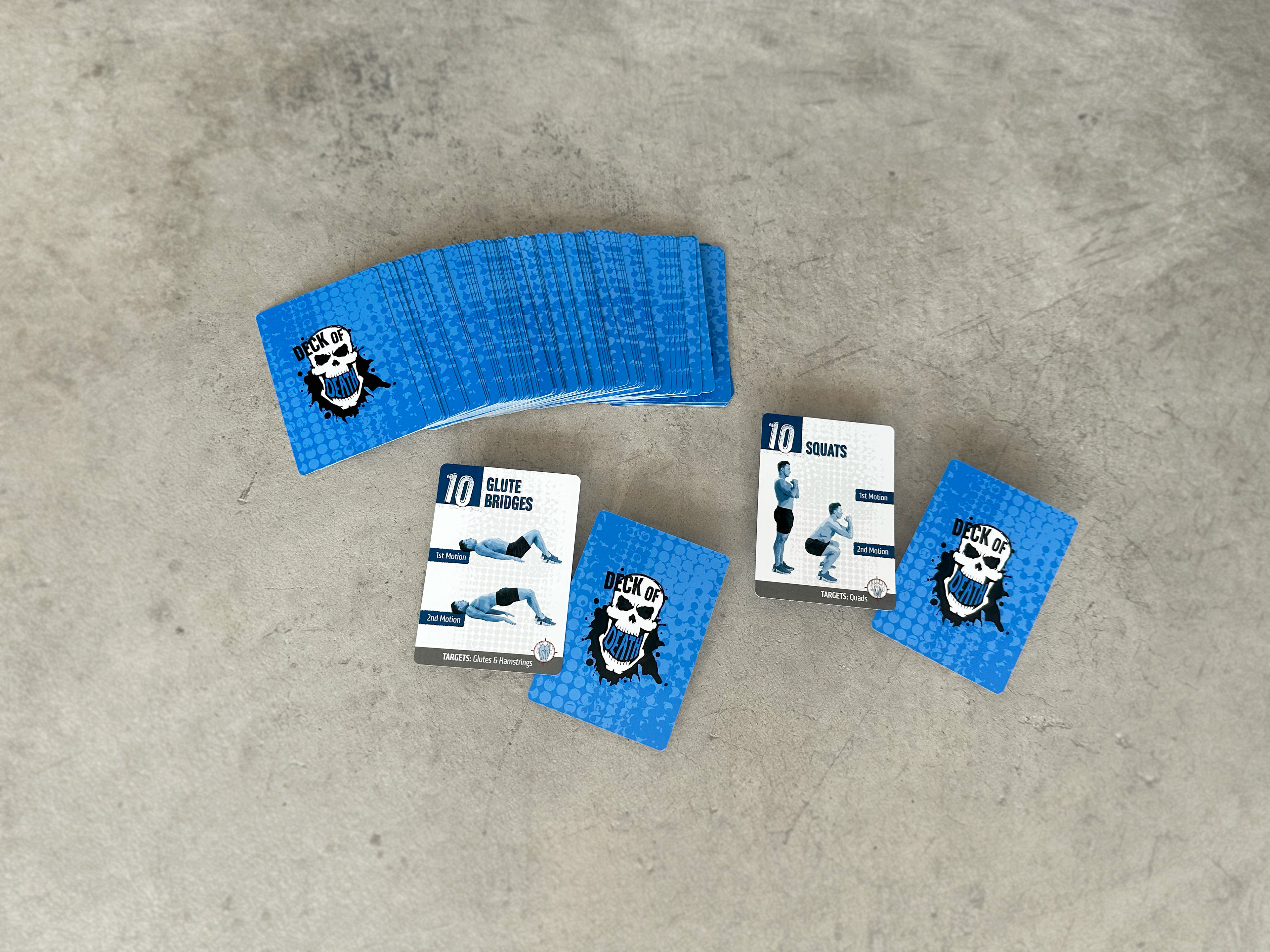 Blue lower body deck has six movements.