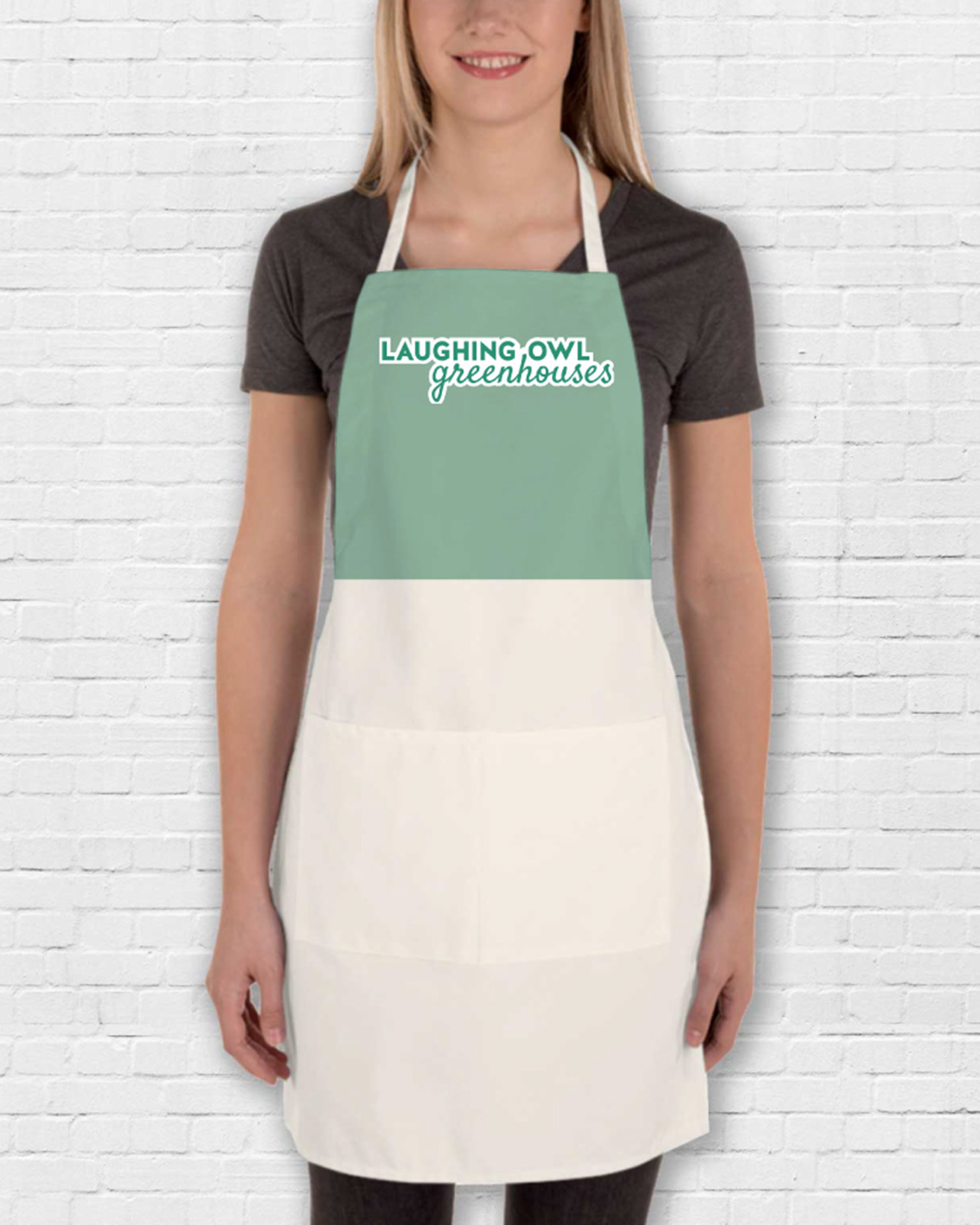 Employee apron design.