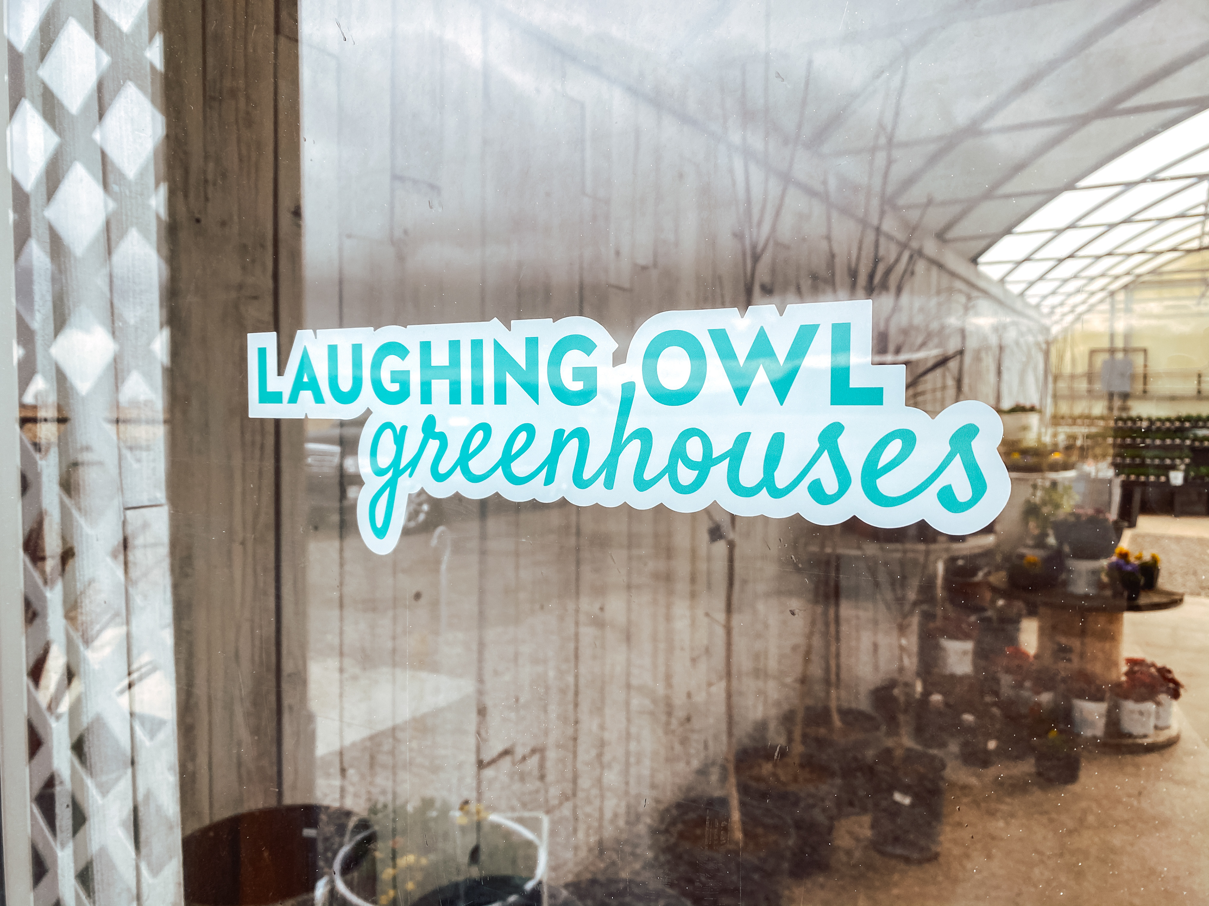 The front doors were decorated with a simplfied version of the logo.