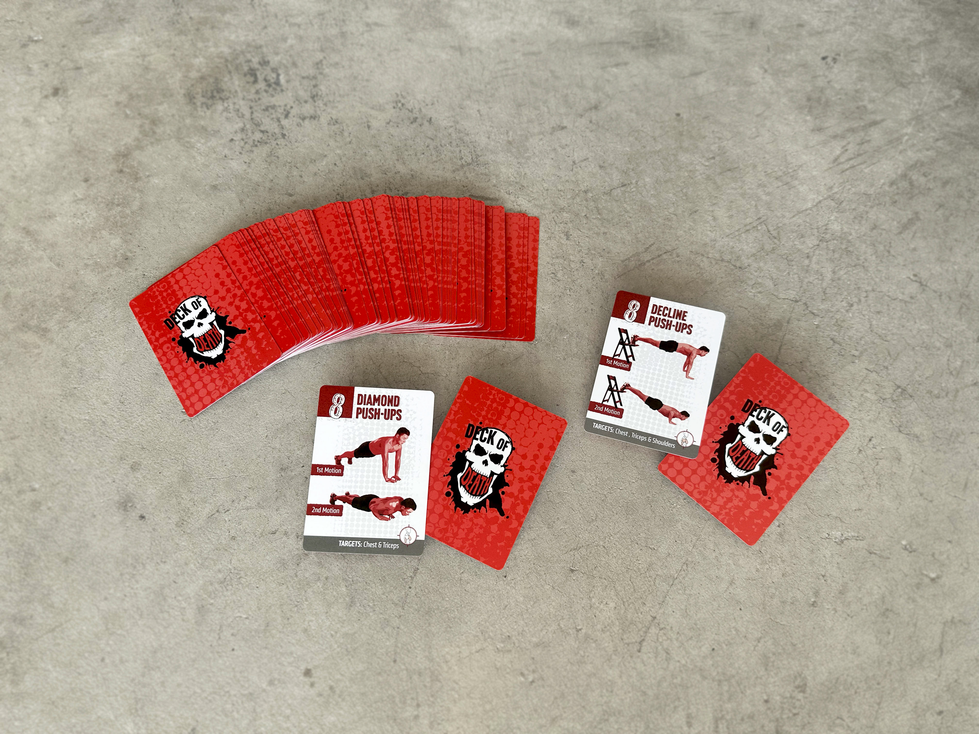 Red upper body deck has six movements.