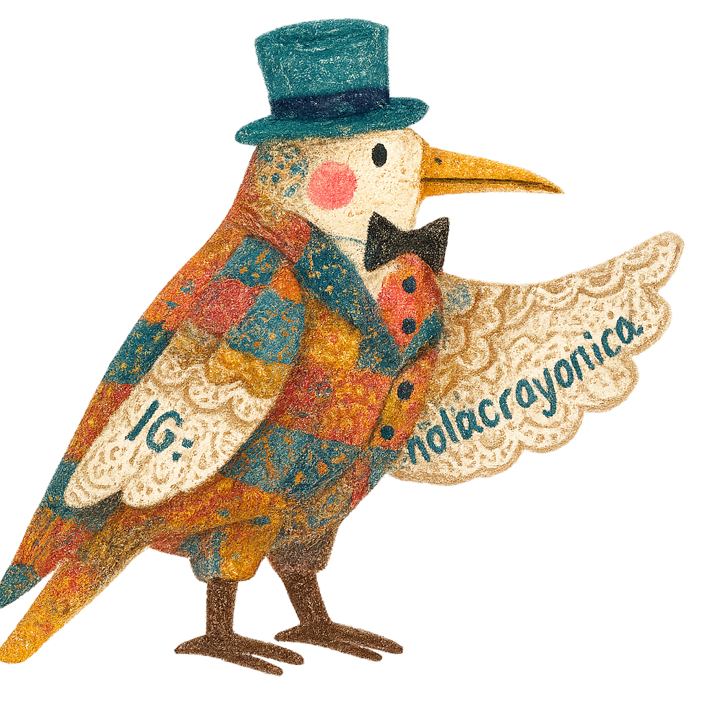 The Dapper Sparrow – A bird with style, bringing lace, color, and a sprinkle of magic.