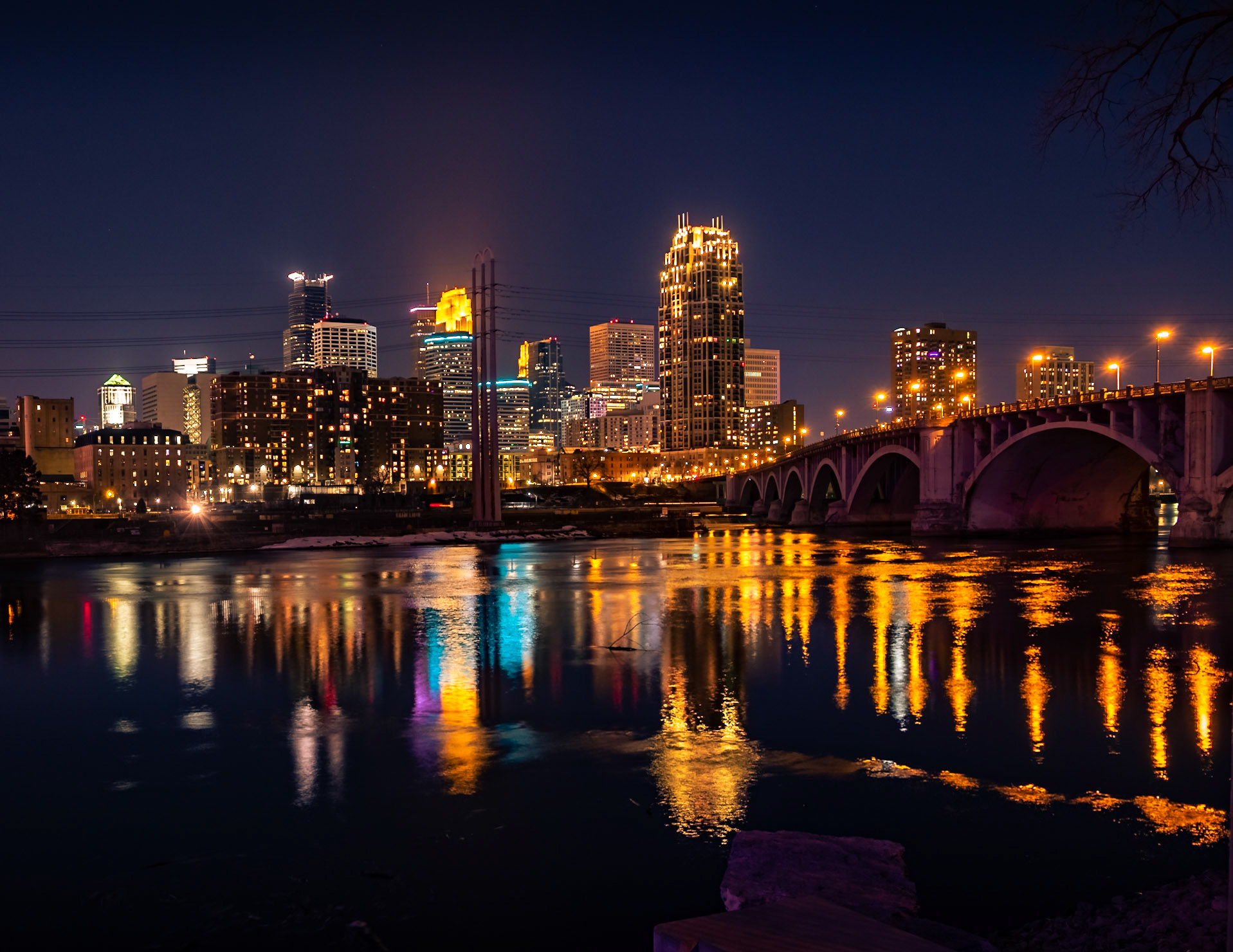 A reflective night -