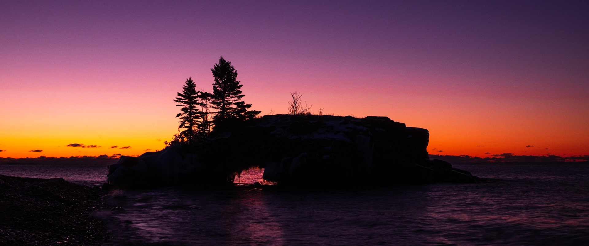 I traveled how many hours to take a picture of a rock. Huh, I didn't think I was that bored. But here is the rock, Hollow Rock.