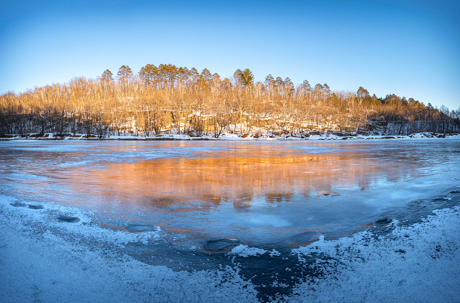 Even The Reflection Warms The Winter