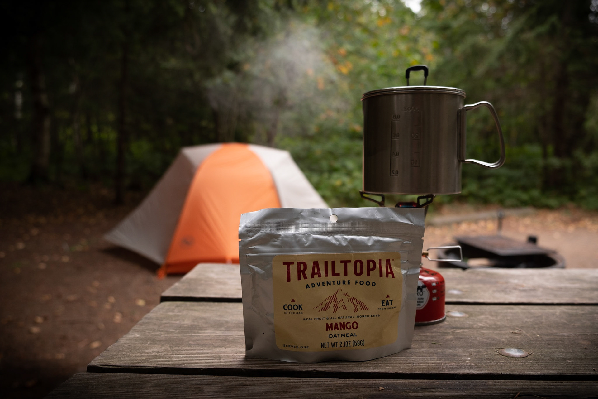 It's not camping if there isn't oatmeal for breakfast.