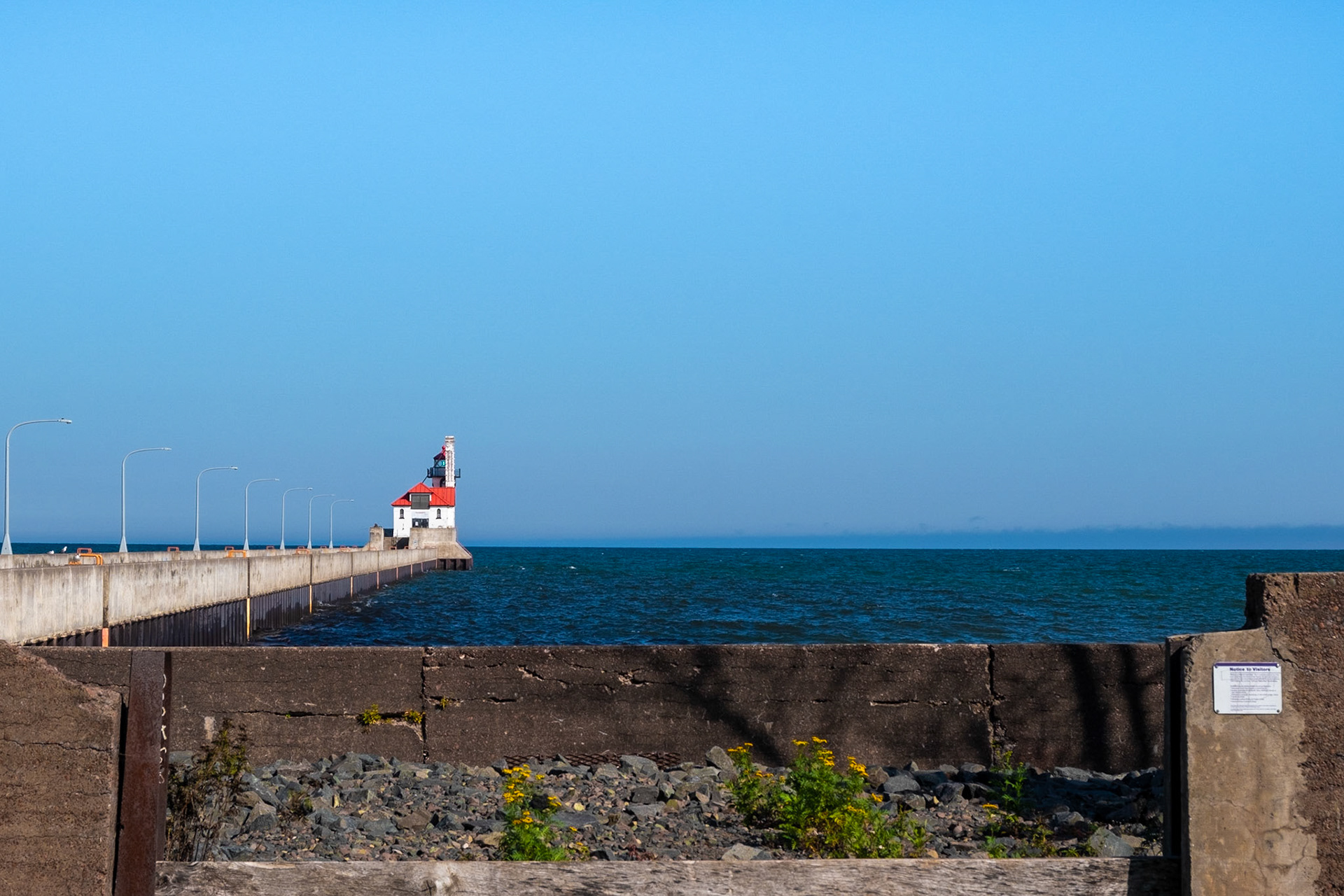 Duluth pier on a great autumn day.