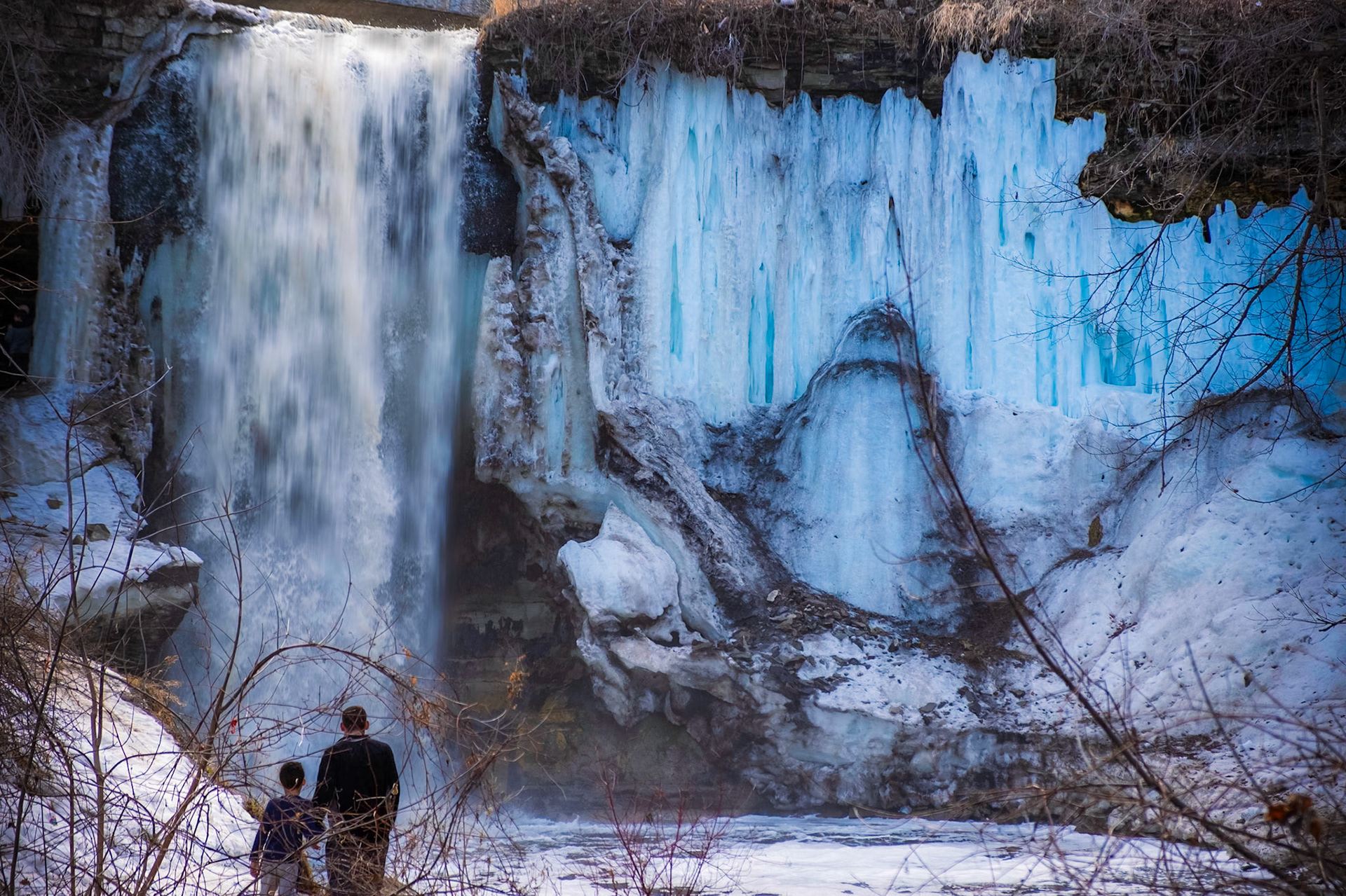 Watching winter wash away -