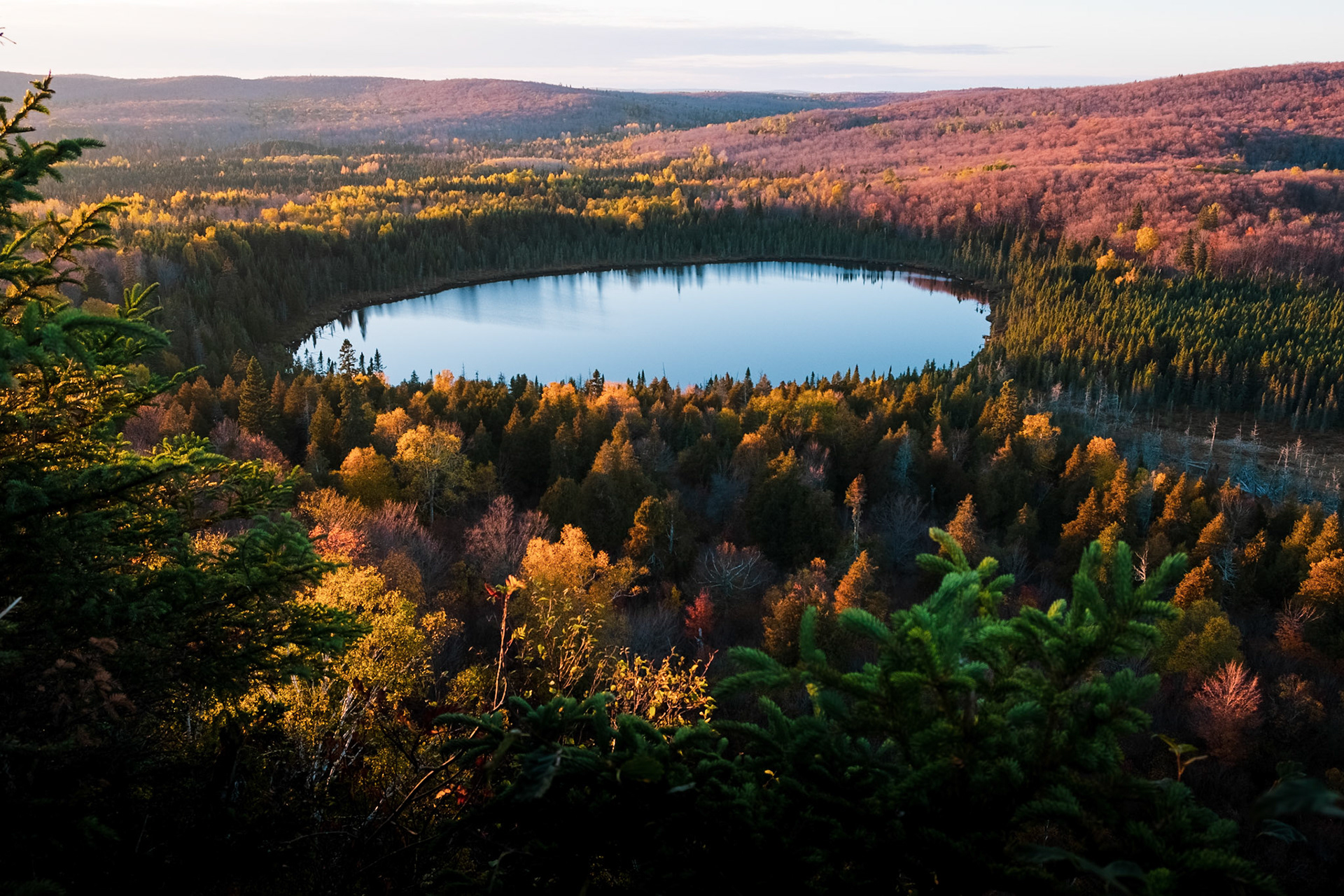 I've wanted to capture this view for a few years. Finally making it here I wanted a bit more time before the sun set behind the hills. Maybe tomorrow morning will give a nice push of color on these trees too.