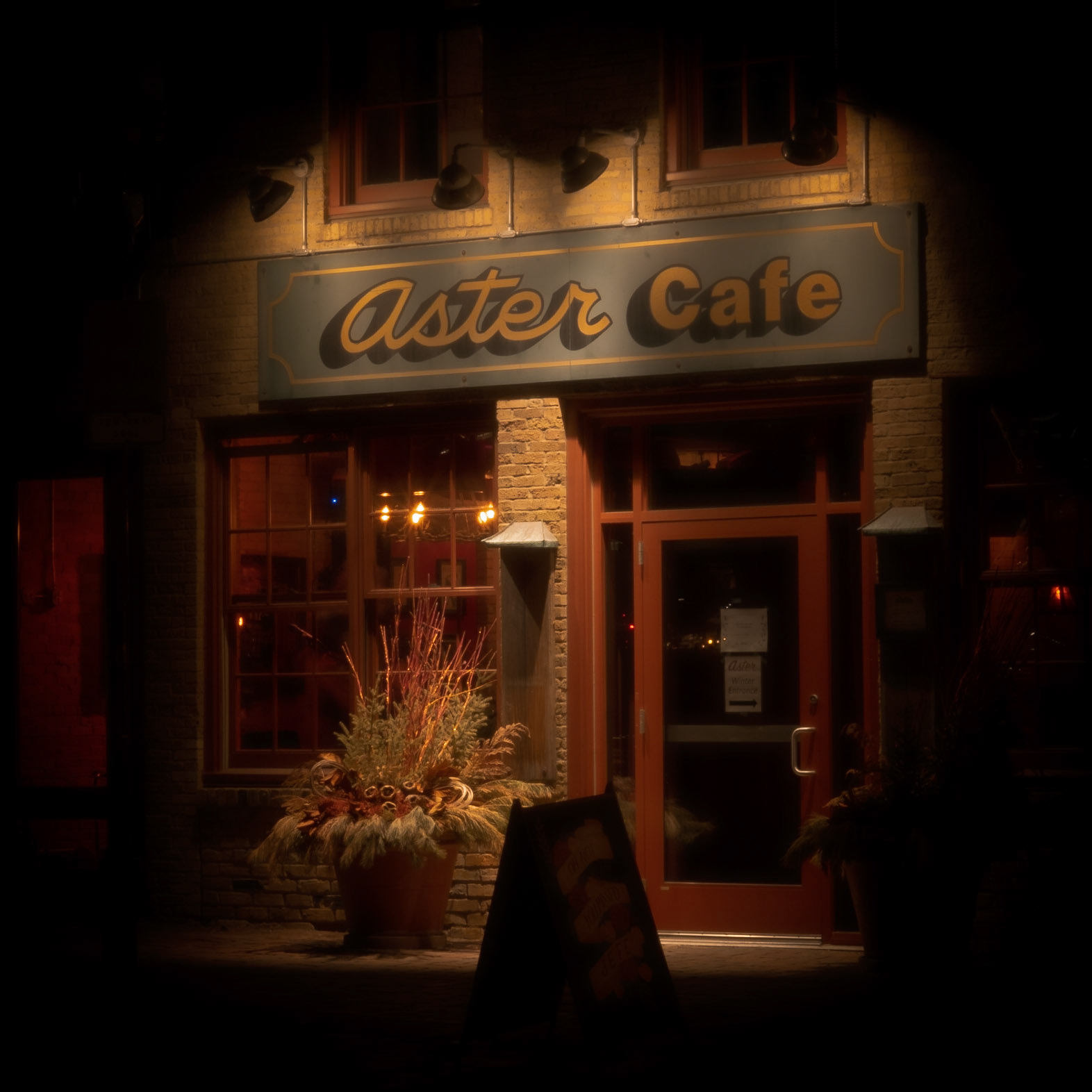 Aster Cafe - Reminds me of Cheers. So inviting.