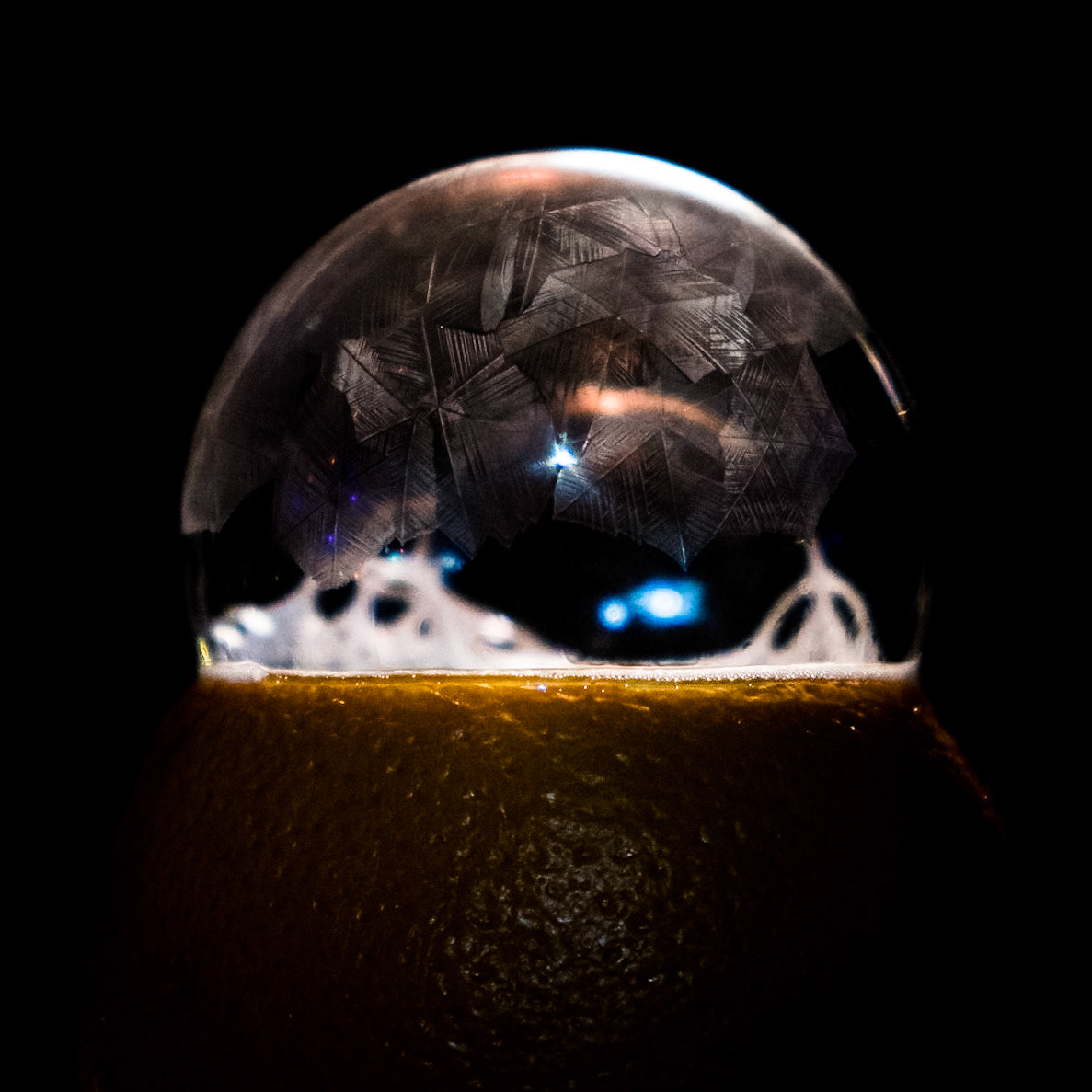 Throug hout the night I played with different lighting, soap mixtures, temperatures on when to add the soap , and even the base.