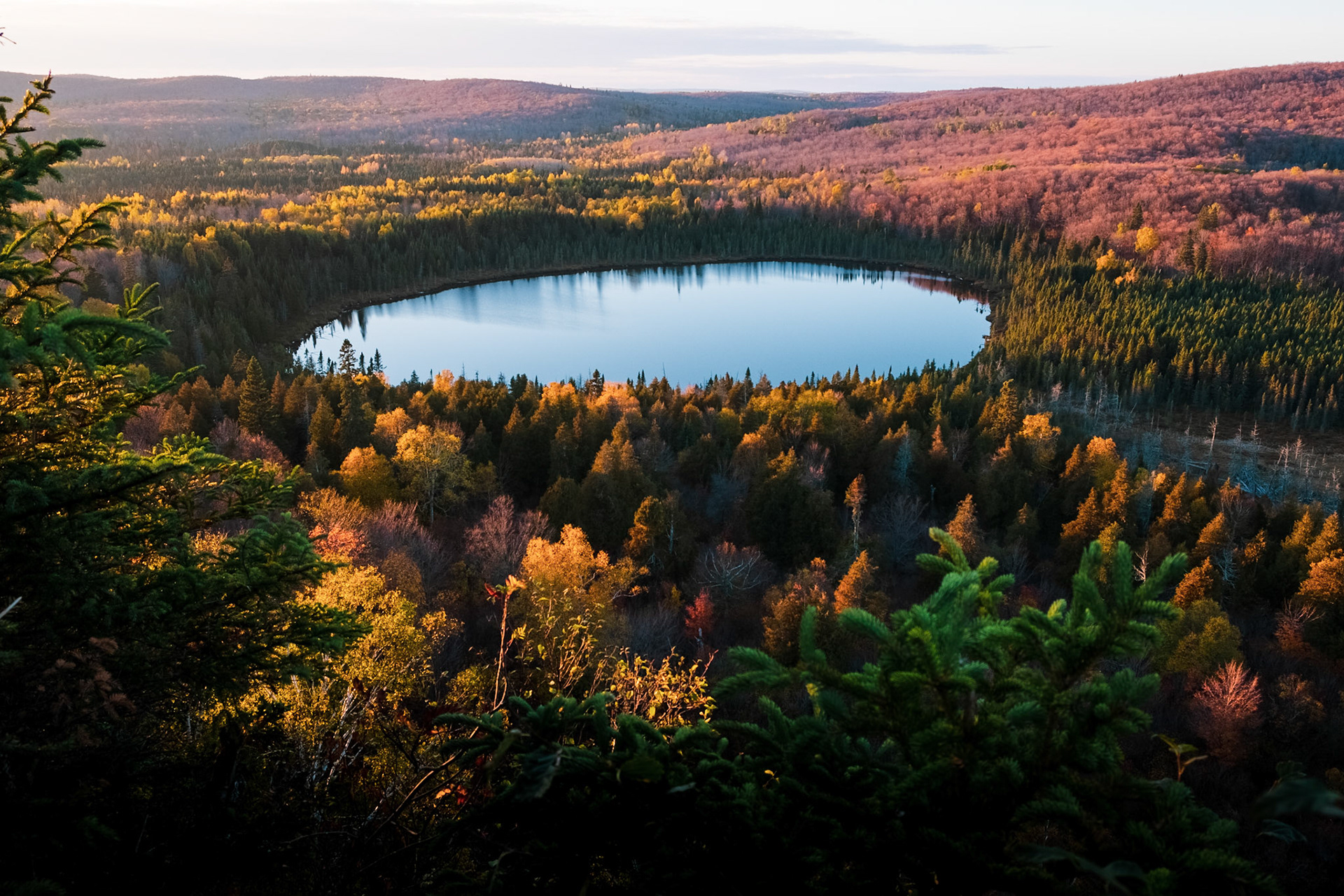 I've wanted to capture this view for a few years. Finally making it here I wanted a bit more time before the sun set behind the hills. Maybe tomorrow morning will give a nice push of color on these trees too.