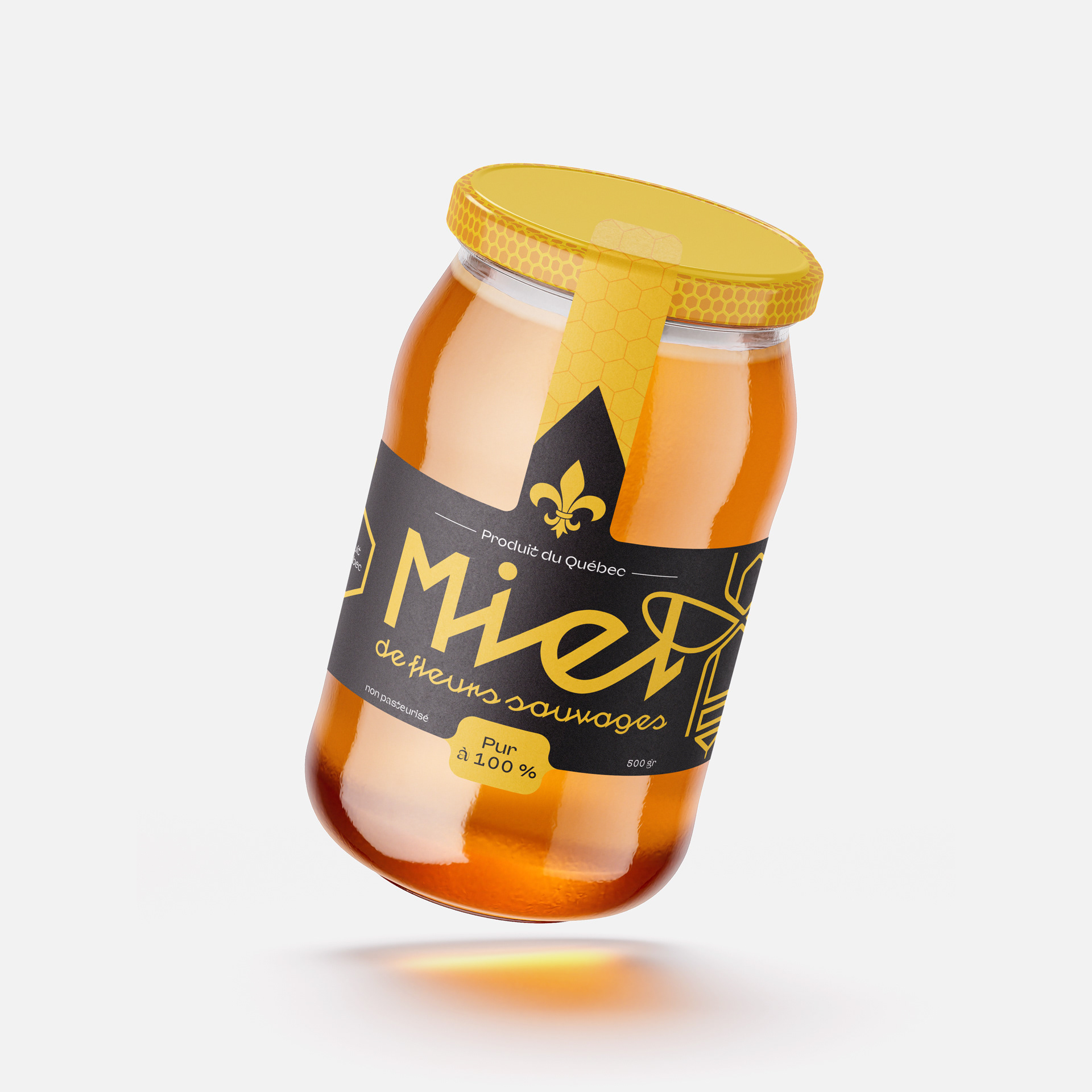 Design — Packaging Miel de fleurs Sauvages