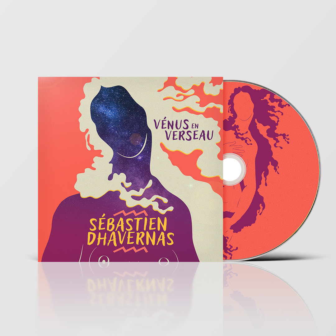 Création artistique de l'album Vénus en verseau de Sébastien Dhavernas.
