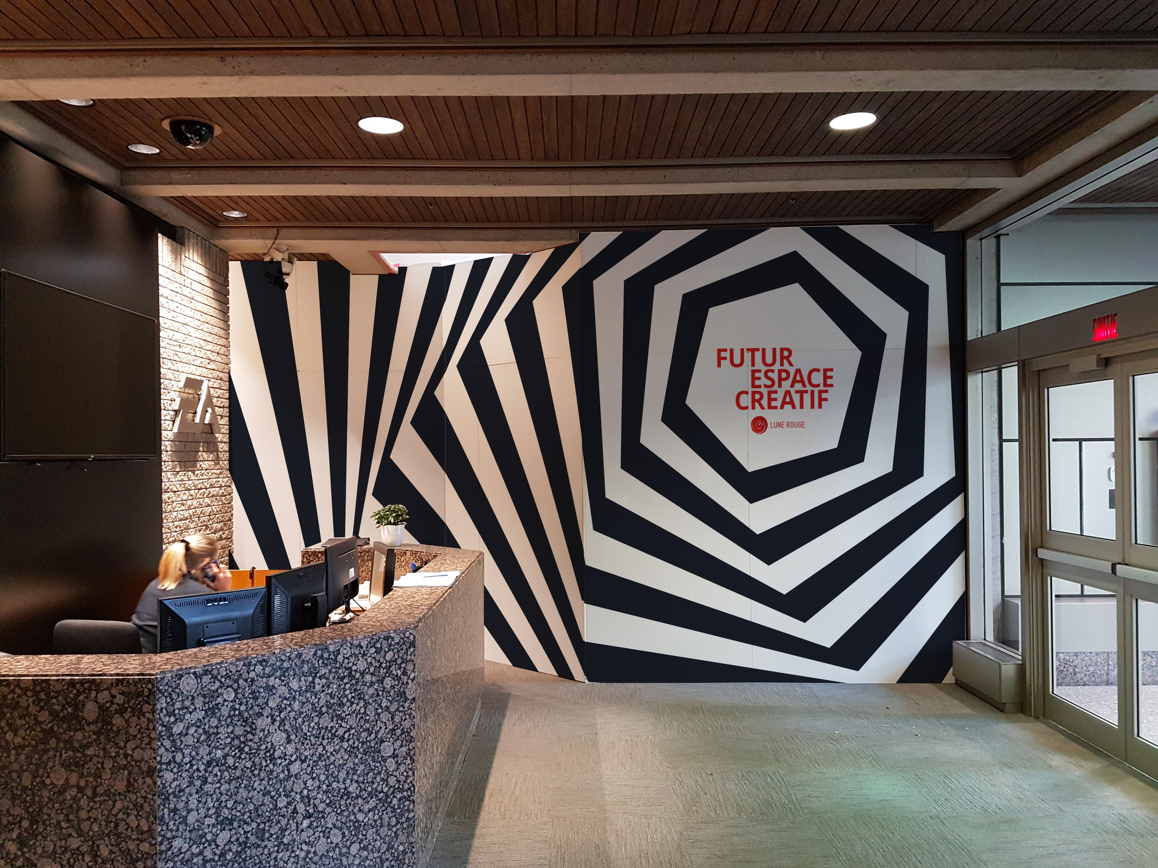Murale décorative — Lune Rouge