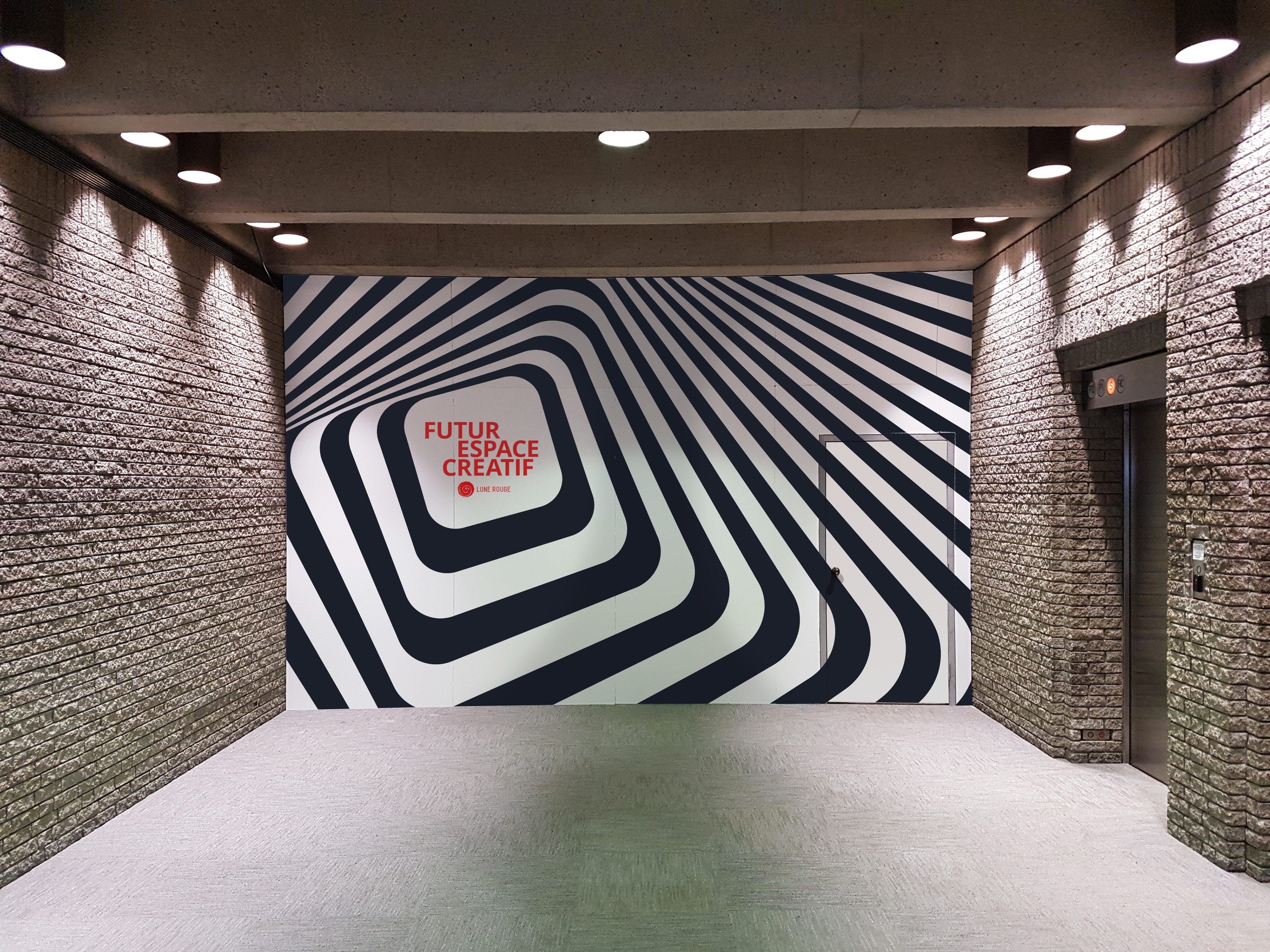Murale décorative — Lune Rouge