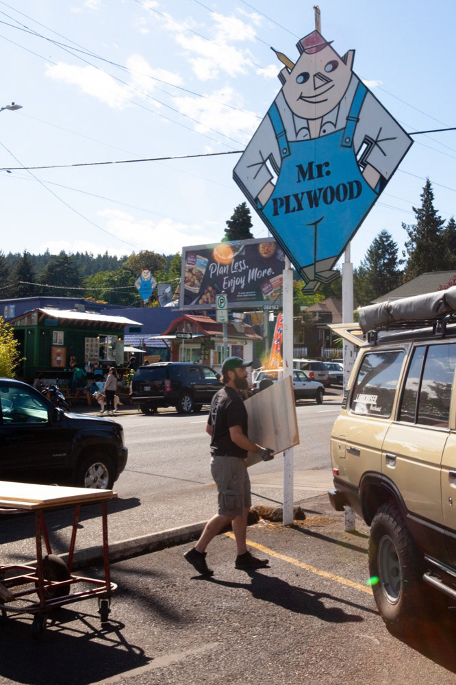 Mr. Plywood Is Vegan (2018) Installation View