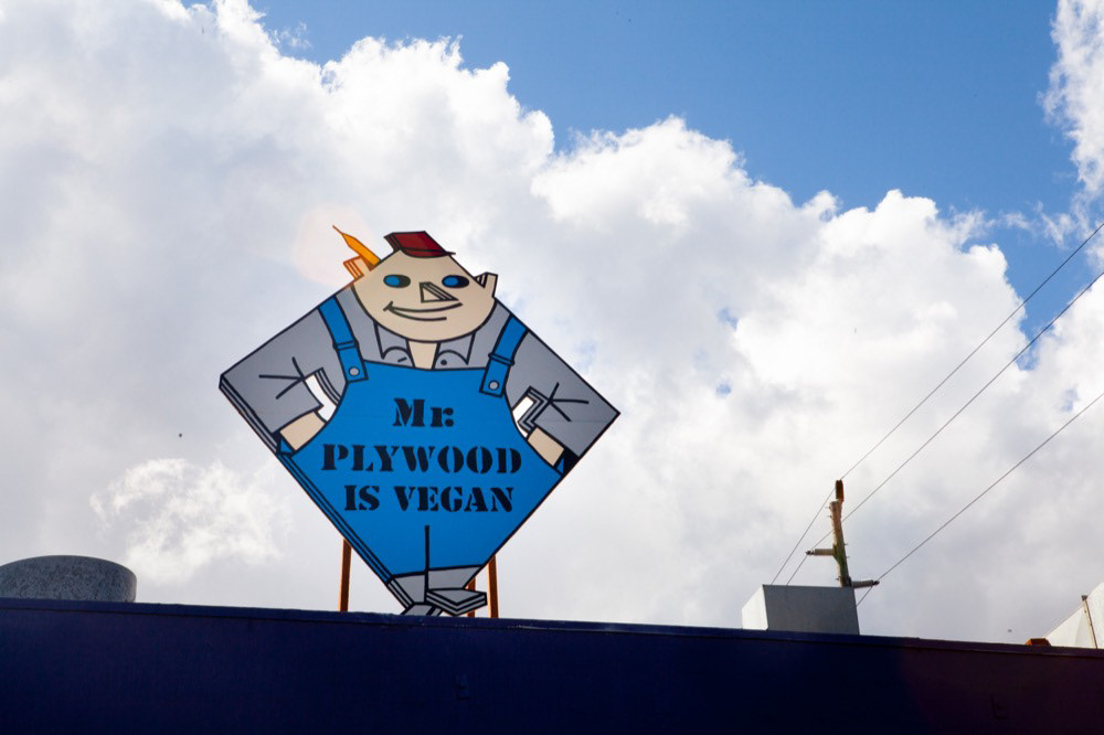 Mr. Plywood Is Vegan (2018) Utopian Visions Art Fair presented by Good Weather, Portland, Oregon