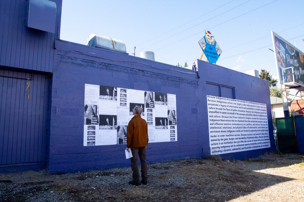 Mr. Plywood Is Vegan (2018) Installation View