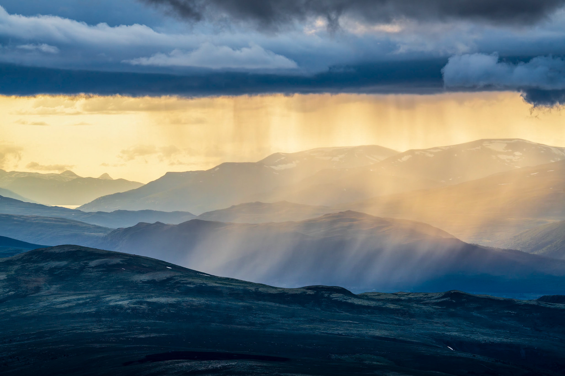 Regn i fjellet