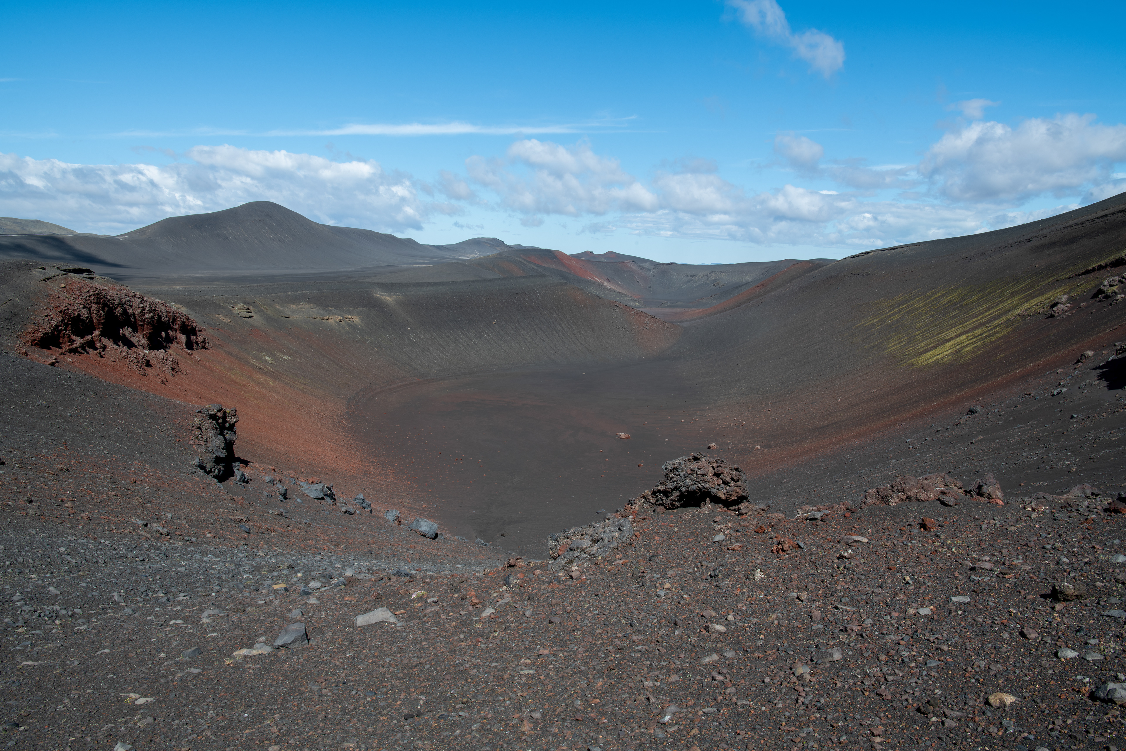 Valagjá crater at Nyrðri Fjallabak in Iceland