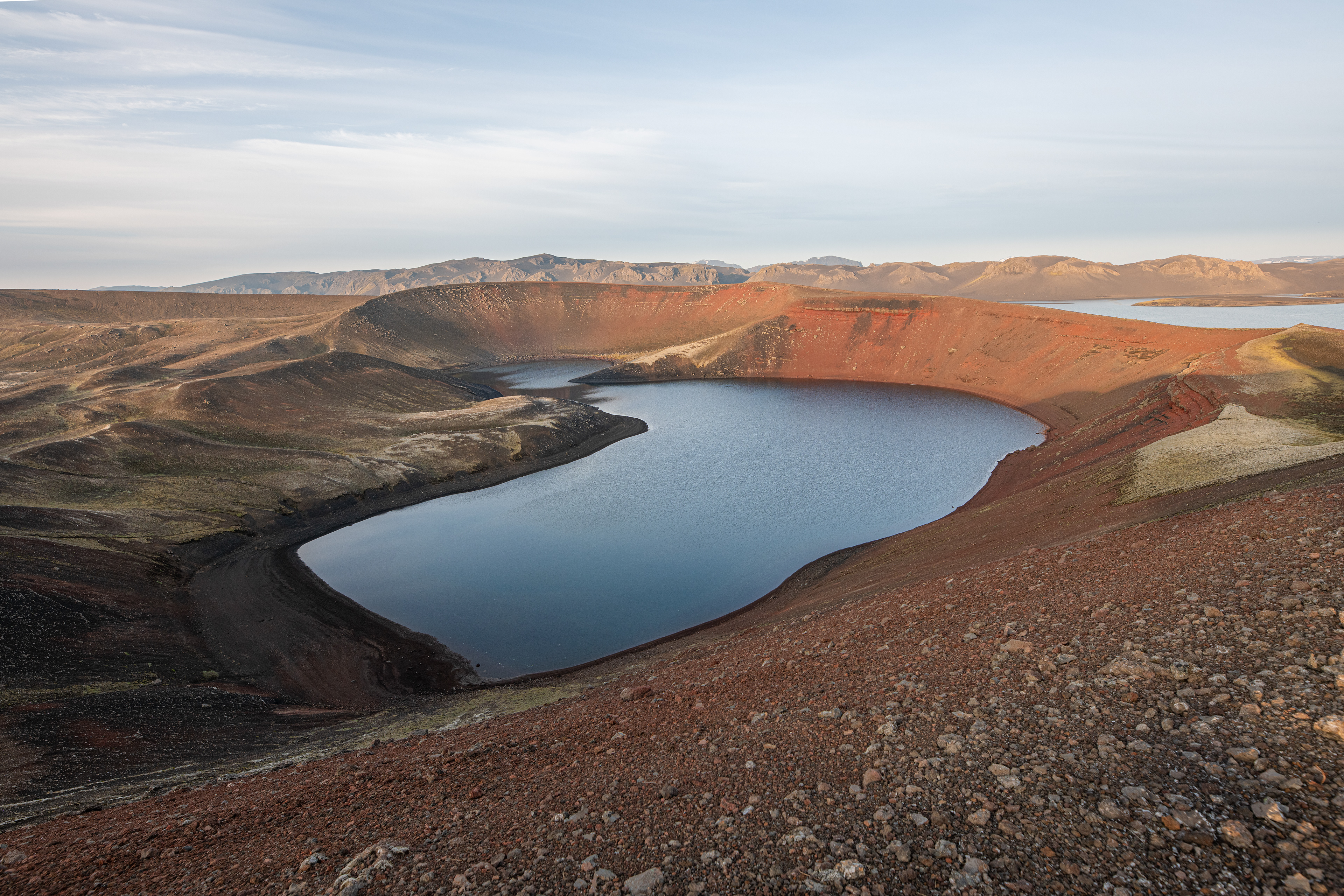Rauðigígur at Veiðivötn in the highland in Iceland 