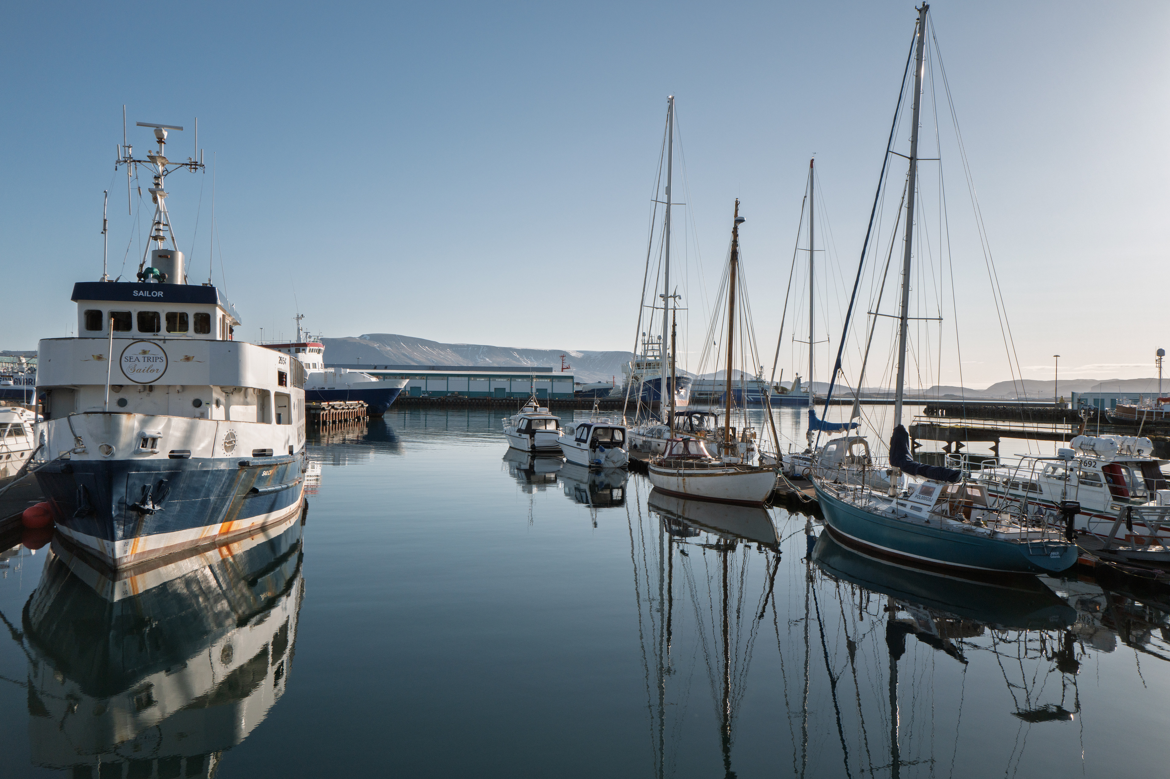 Old harbour in Reykjavík downtown