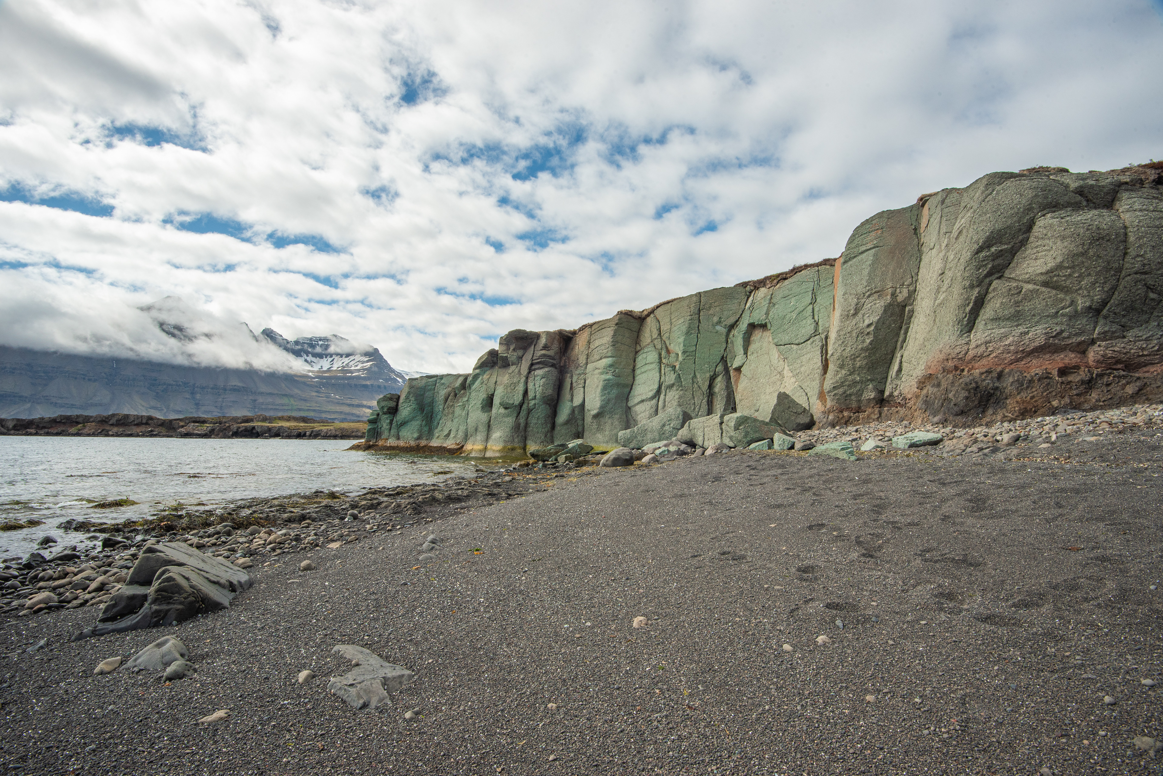 Blábjörg cliffs in the East Region in Iceland