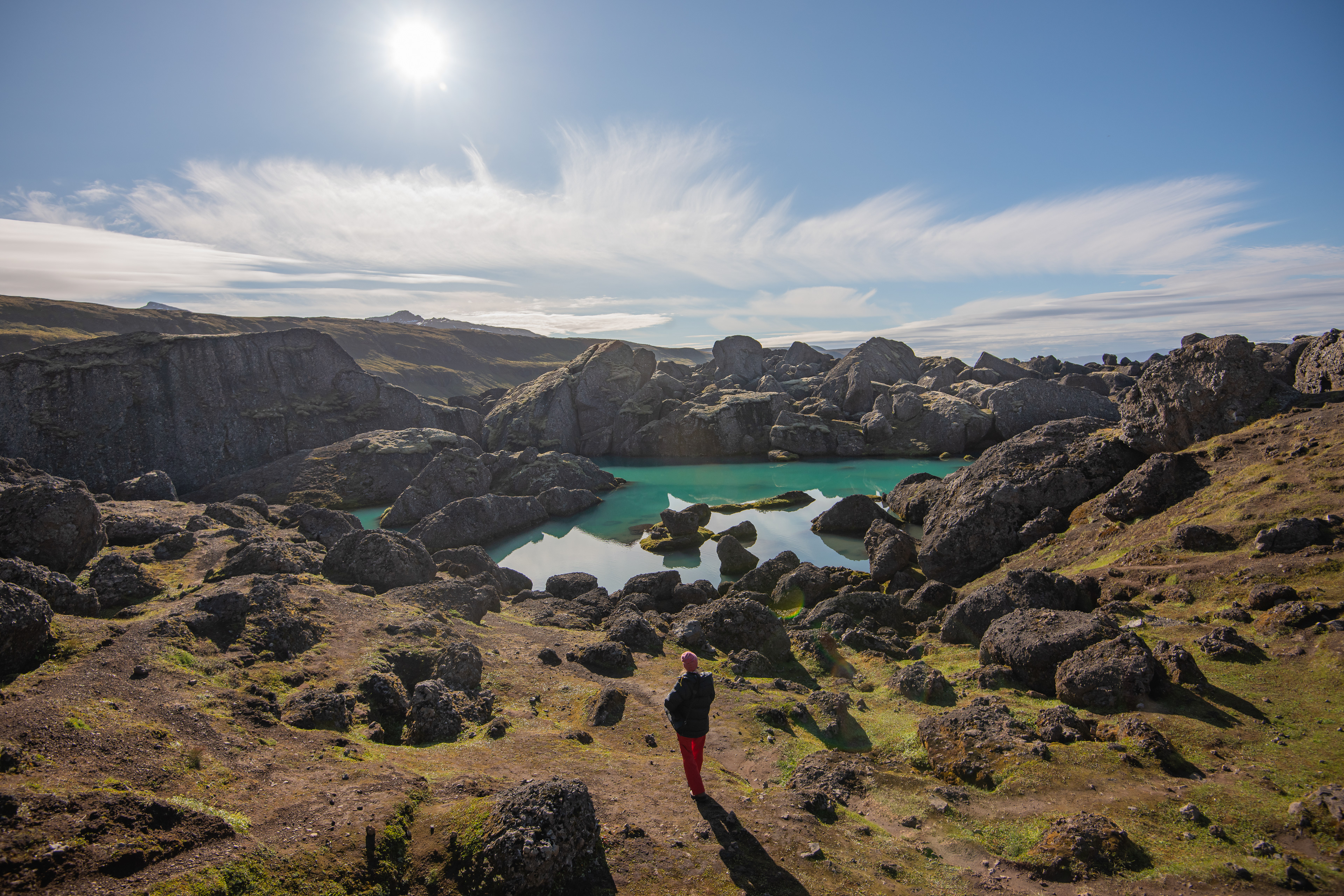 At Stórurð you will find ponds and small creeks to add to your photo