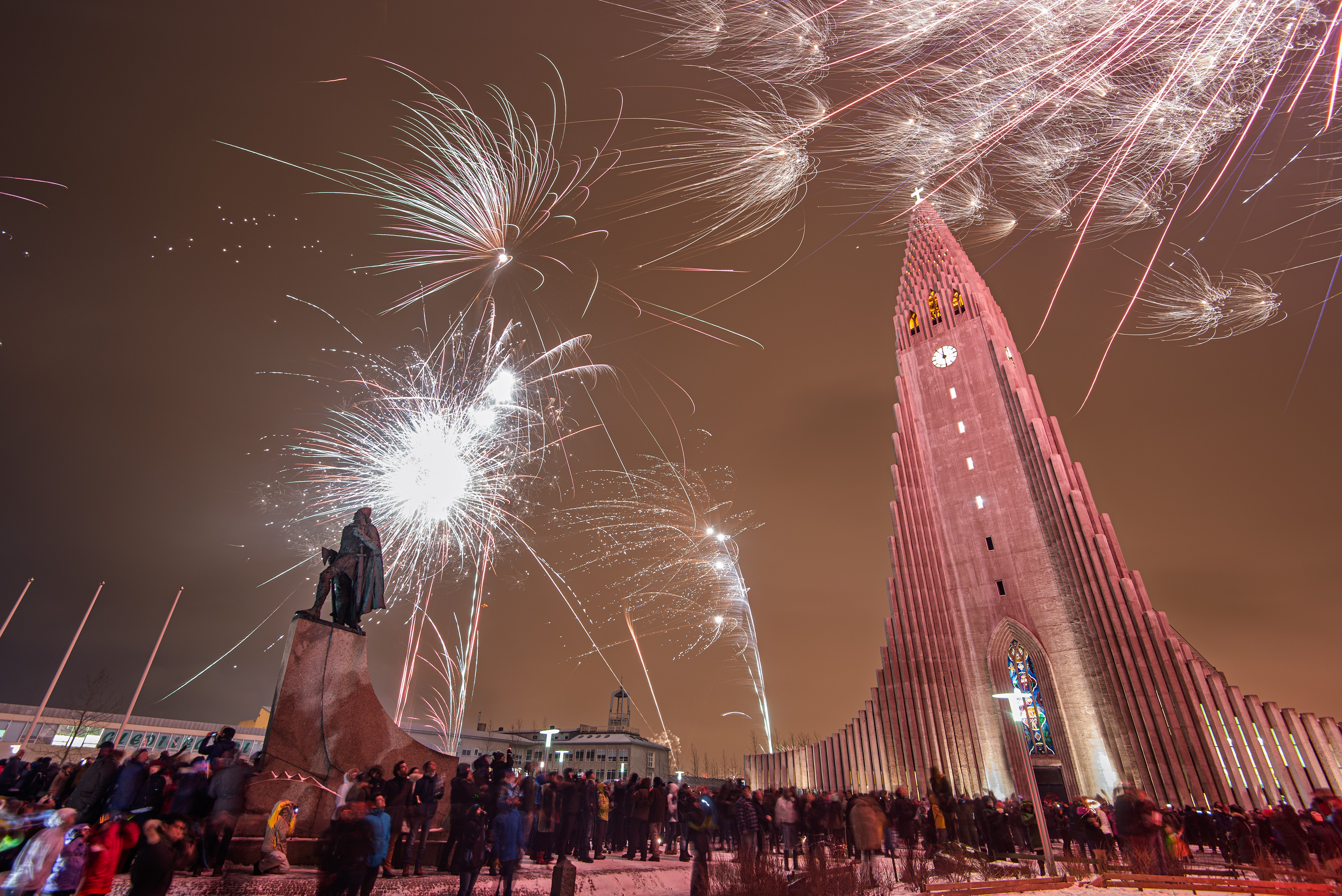 My photo of new yers eve 2017 og Hallgrímskirkja