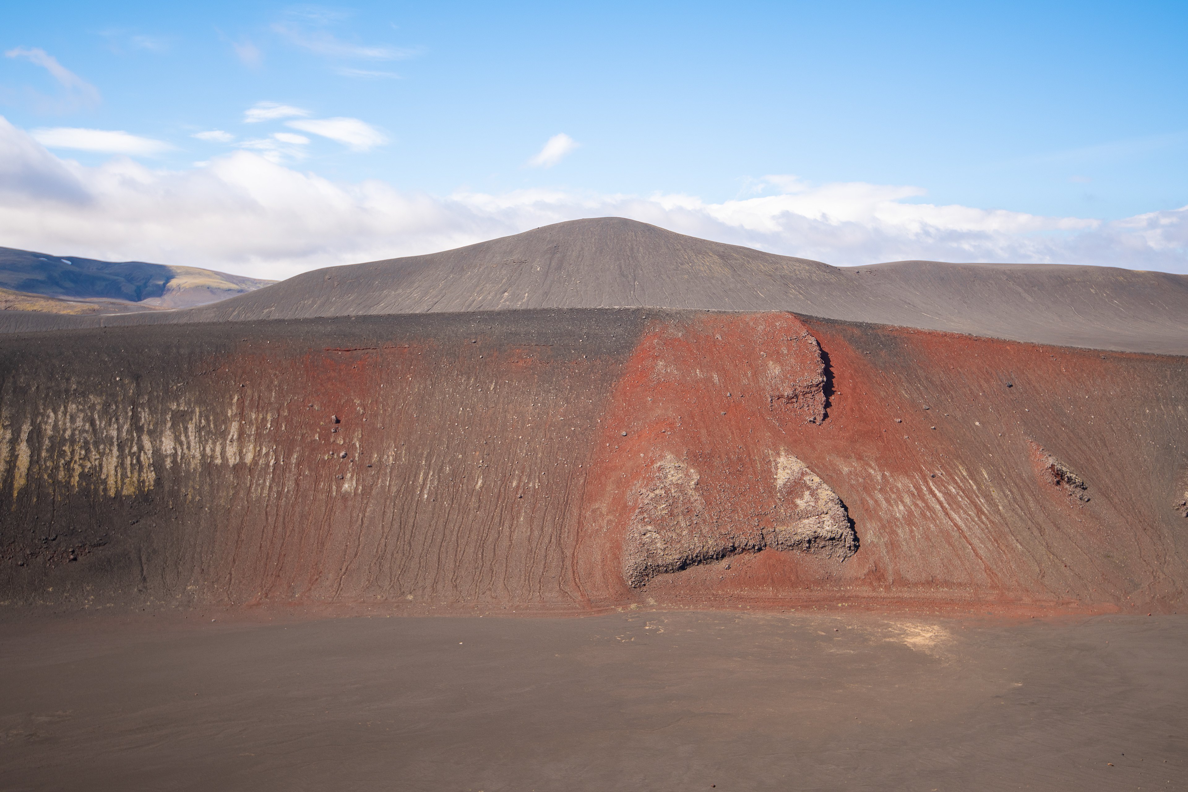 Fascinating colors at the rim of the moon like surrounding the atValagjá crater