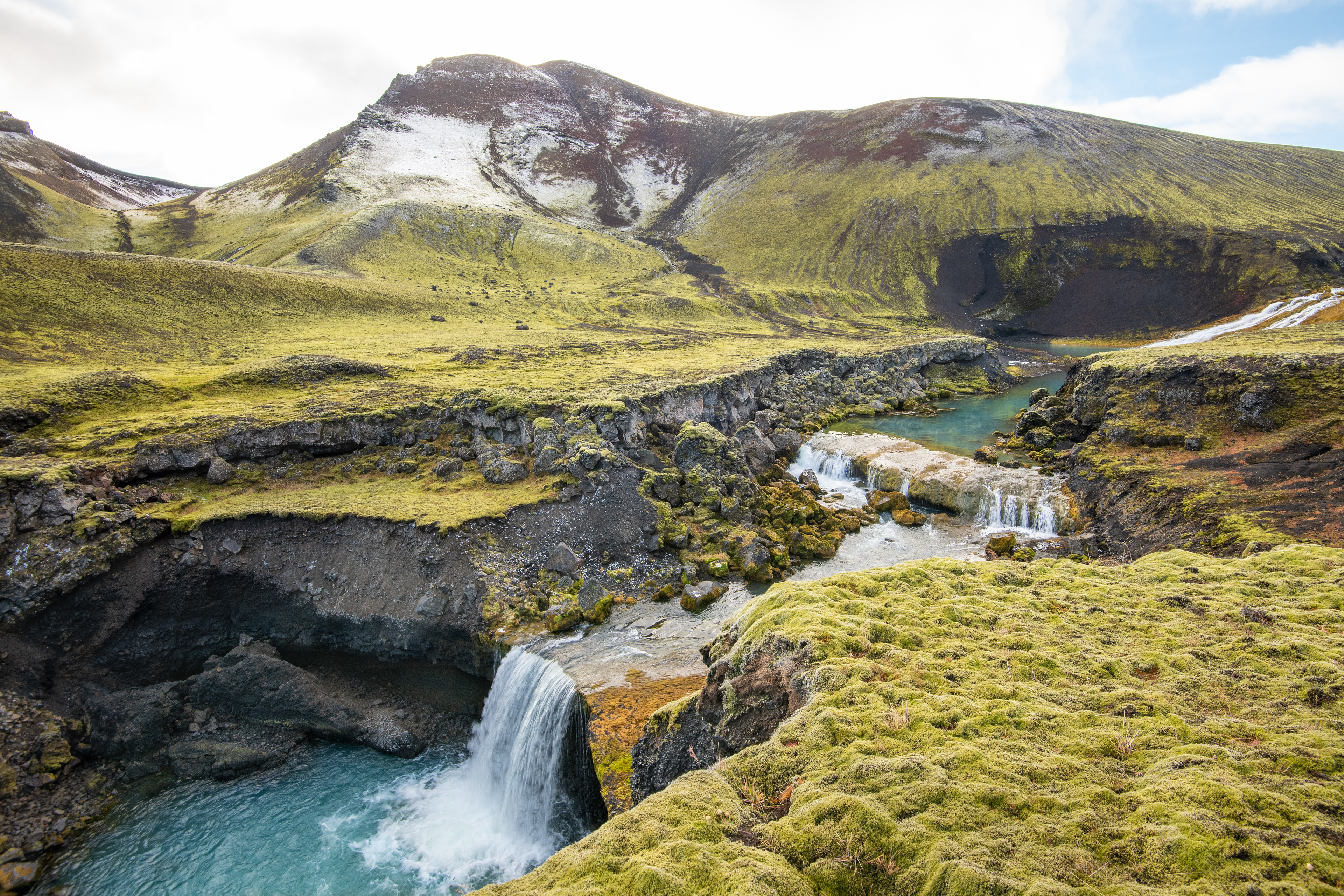 When hiking to and from Hólmsárlón by the Hólmsá river photo opportunities are almost at every step