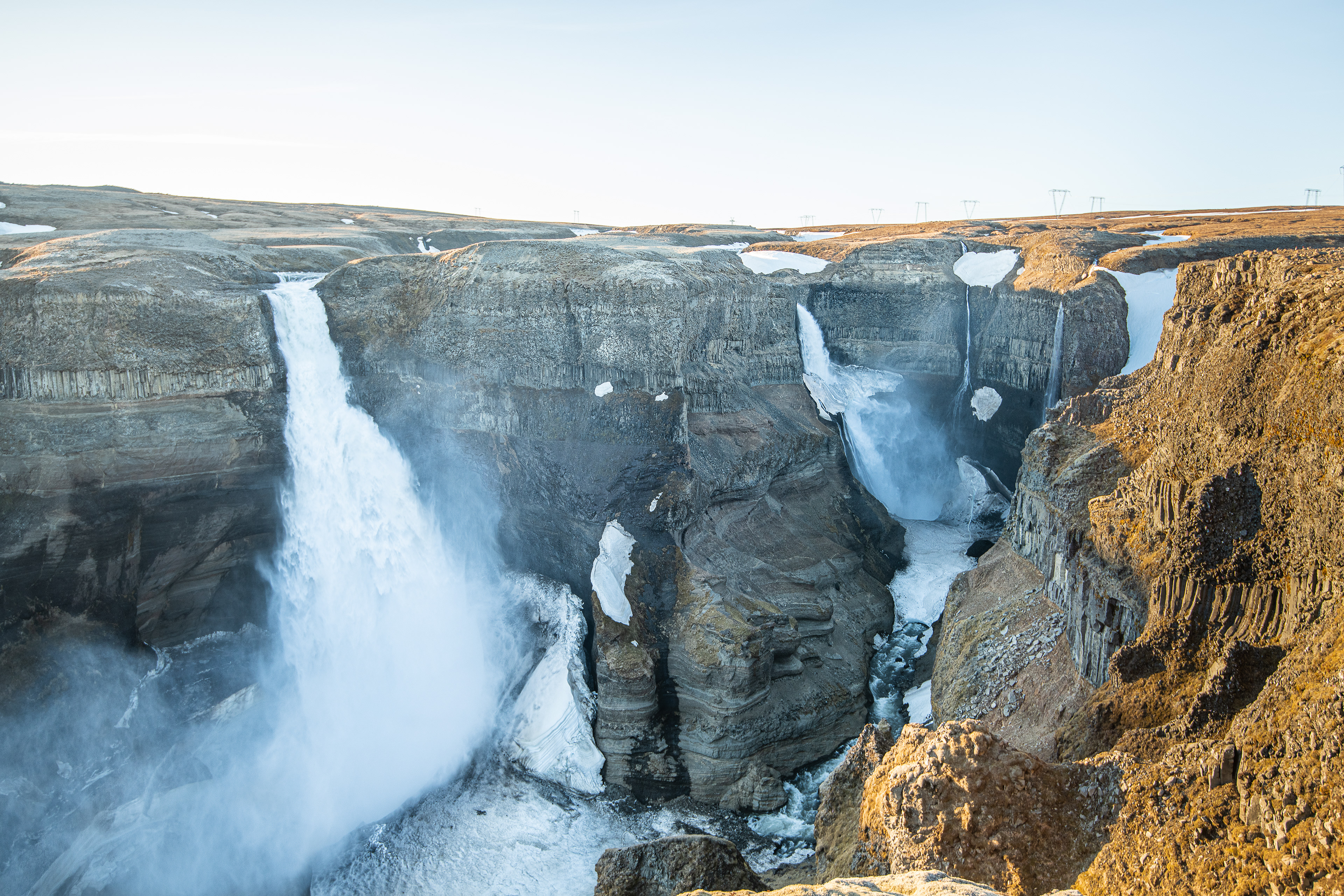 In spring the volume of water increases substantially