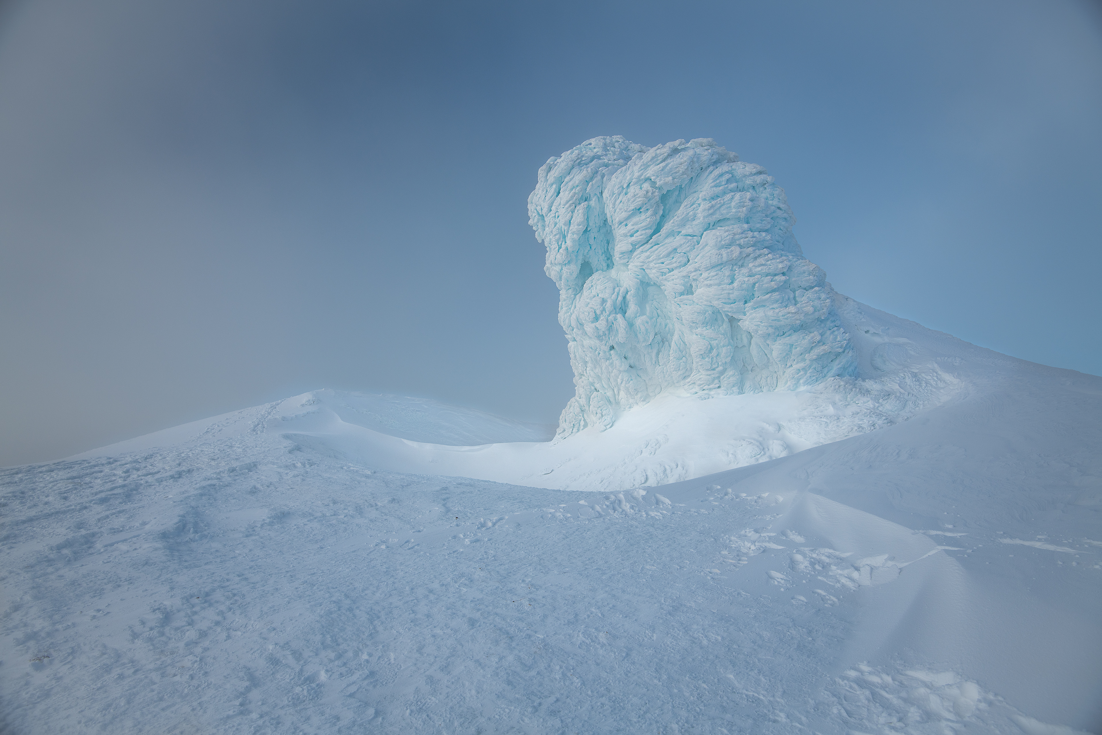Top of the volcano Eyjafjallajökull