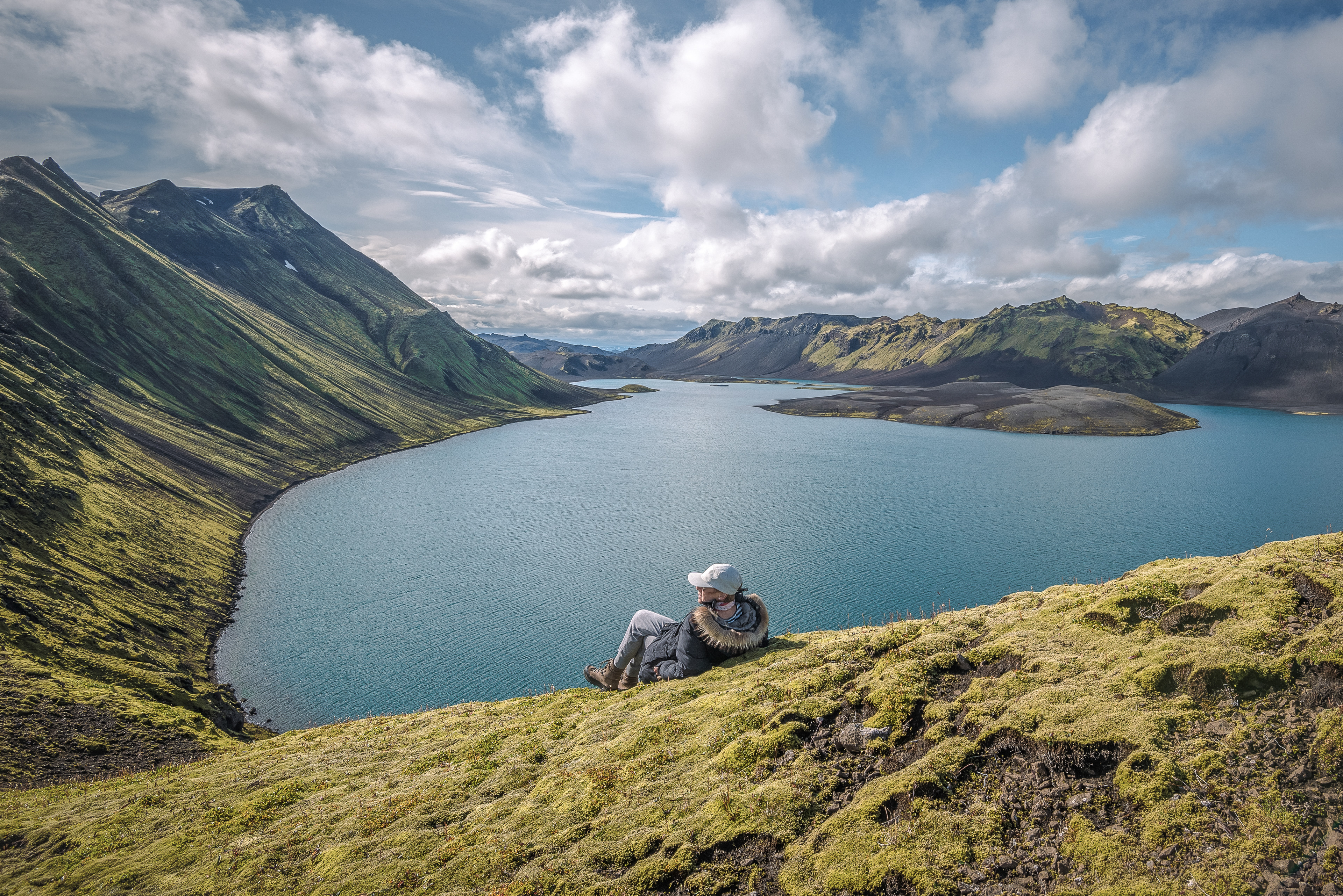 A view to the south at Langisjór lake