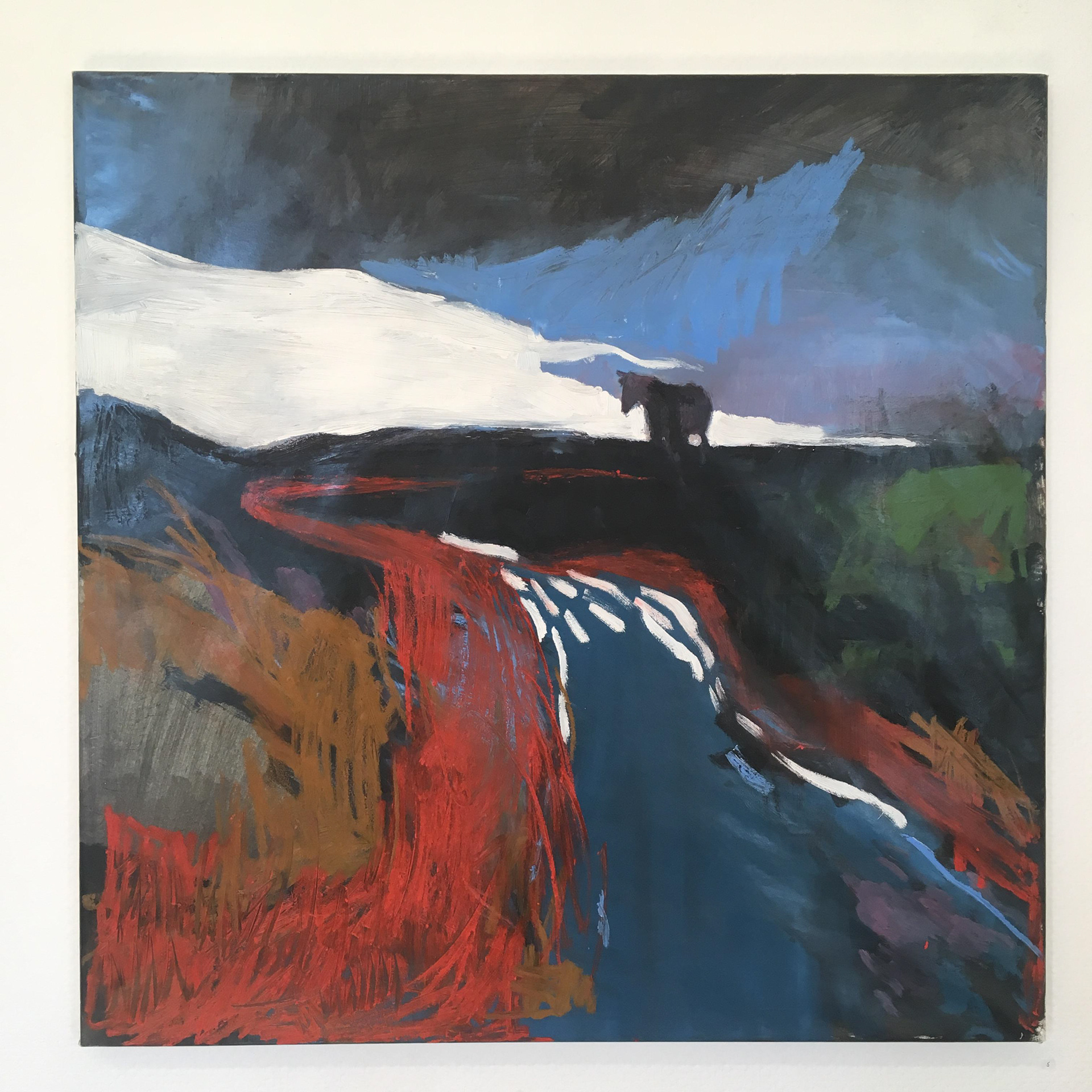 Eden. Huile sur papier. 80x80cm 