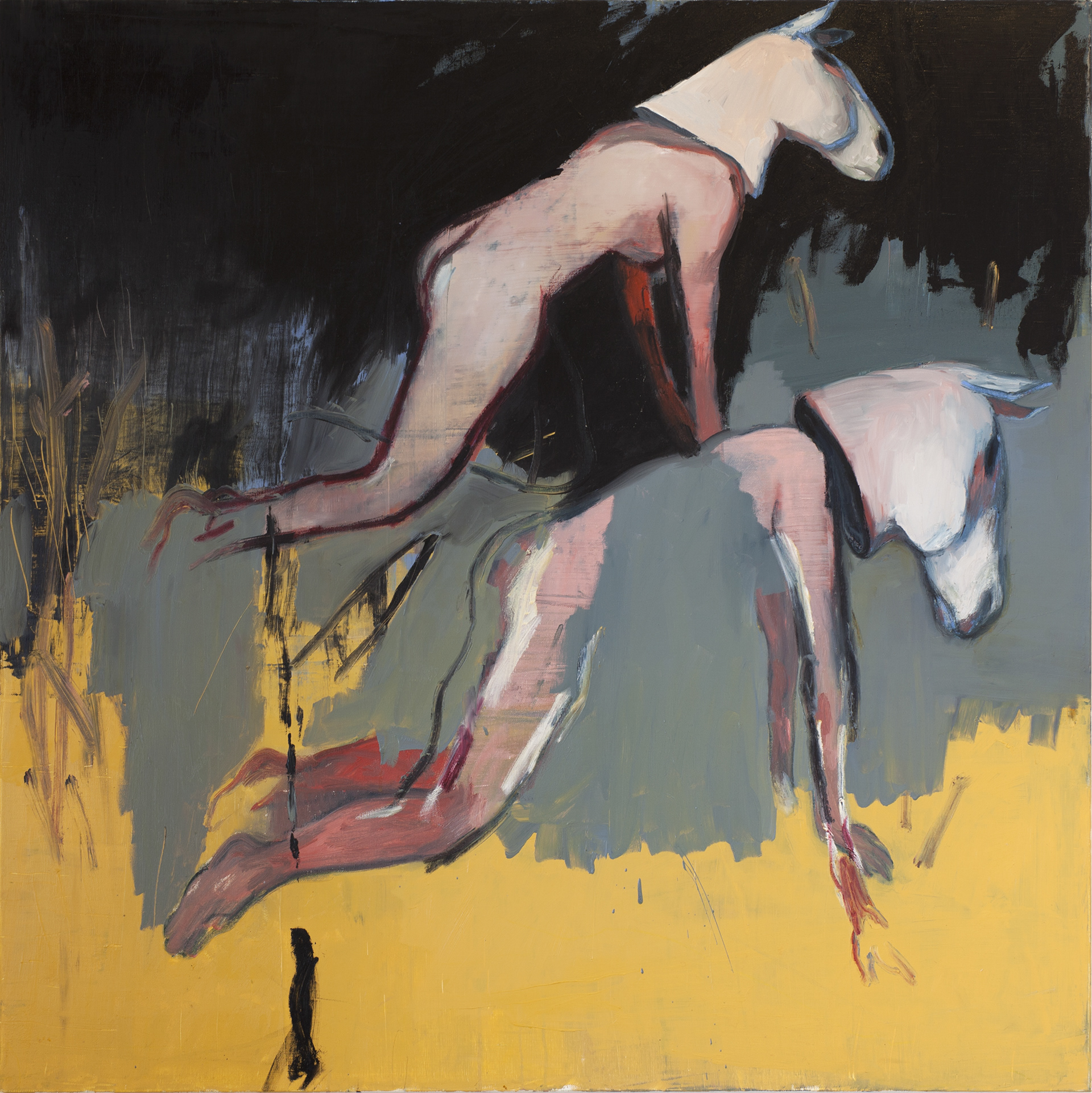 huile sur toile. 120x120 cm
