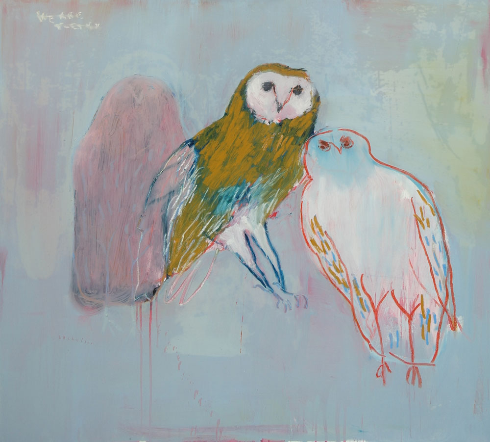 huile sur papier: 120x120 cm