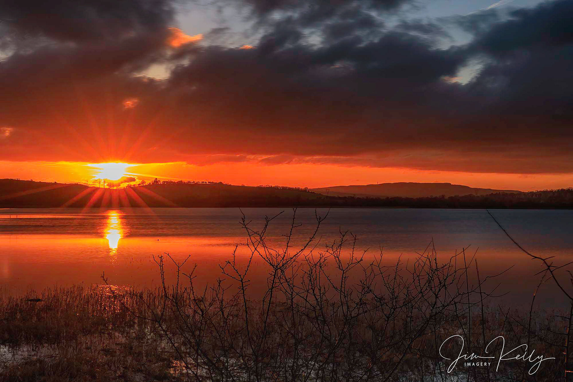 Ballyalla Lake Sunser (Ref: DIG17424)