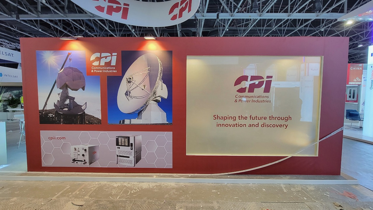 CPI SATCOM Trade show Booth Design 2023