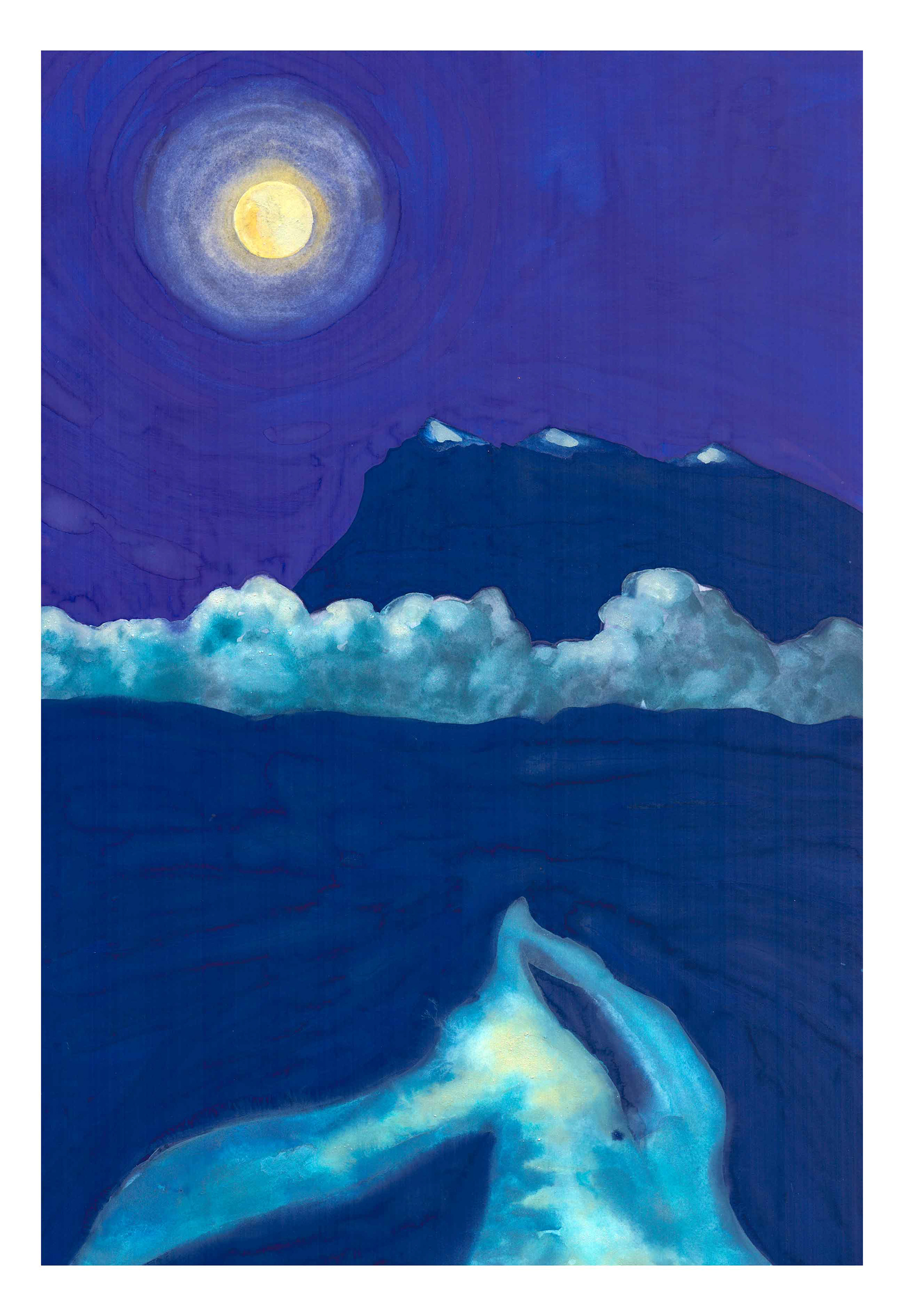 pleine lune et reflets