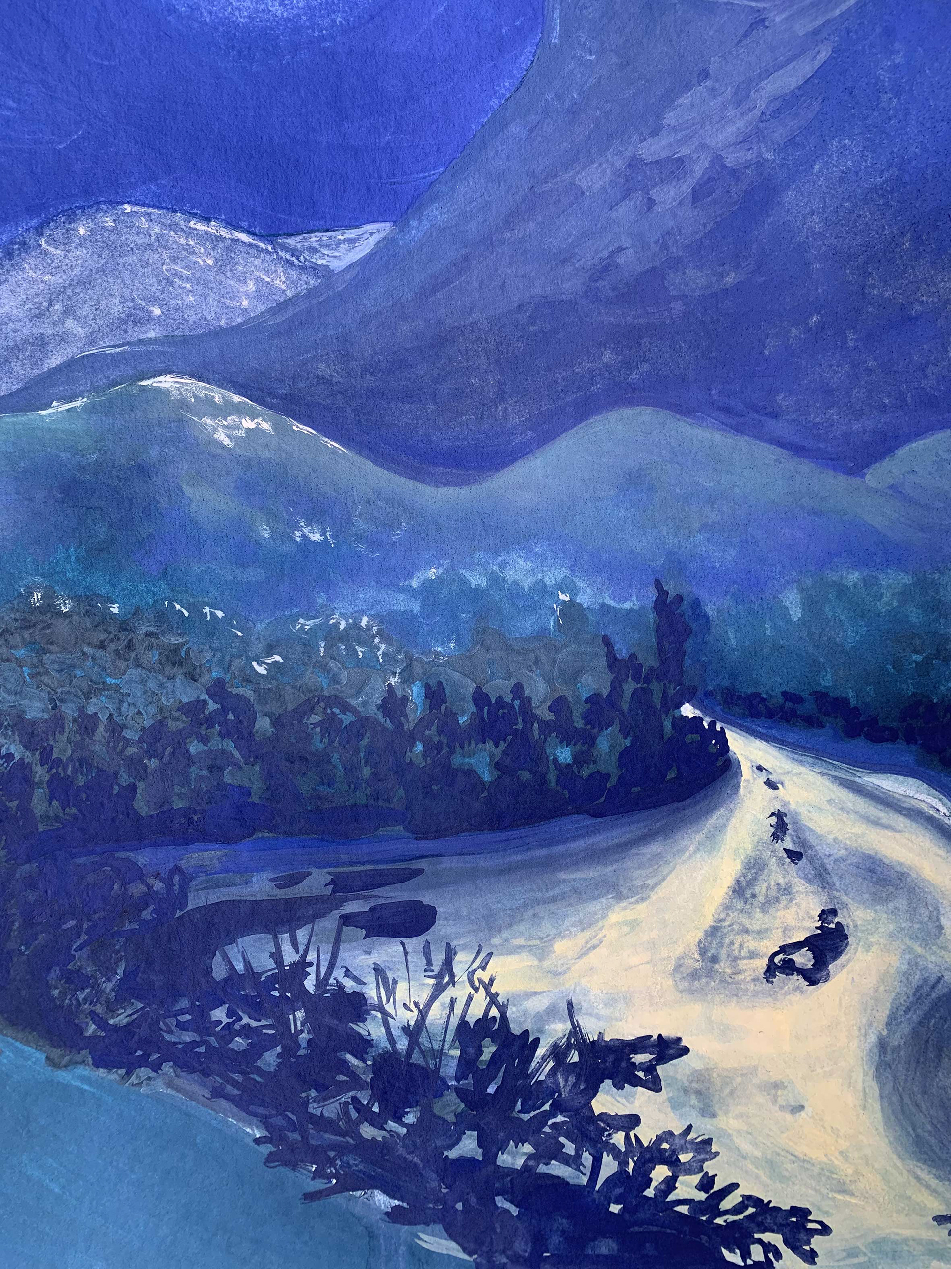 détail pleine lune