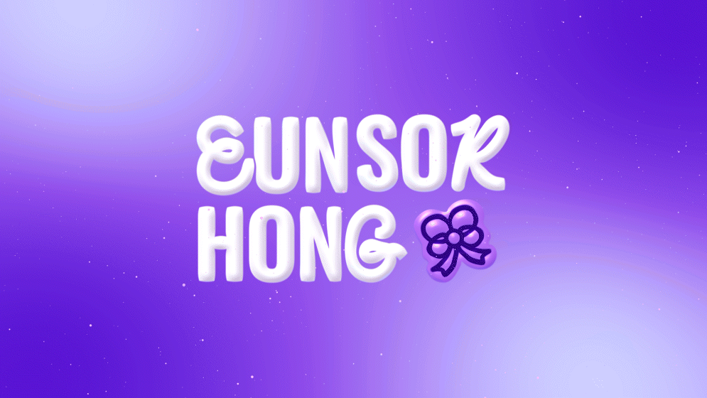 Eun Sok showreel title sequence