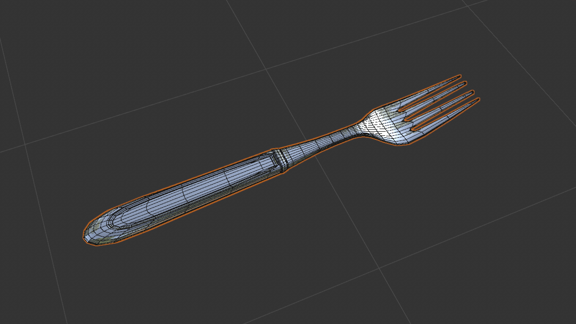 Fork wireframe