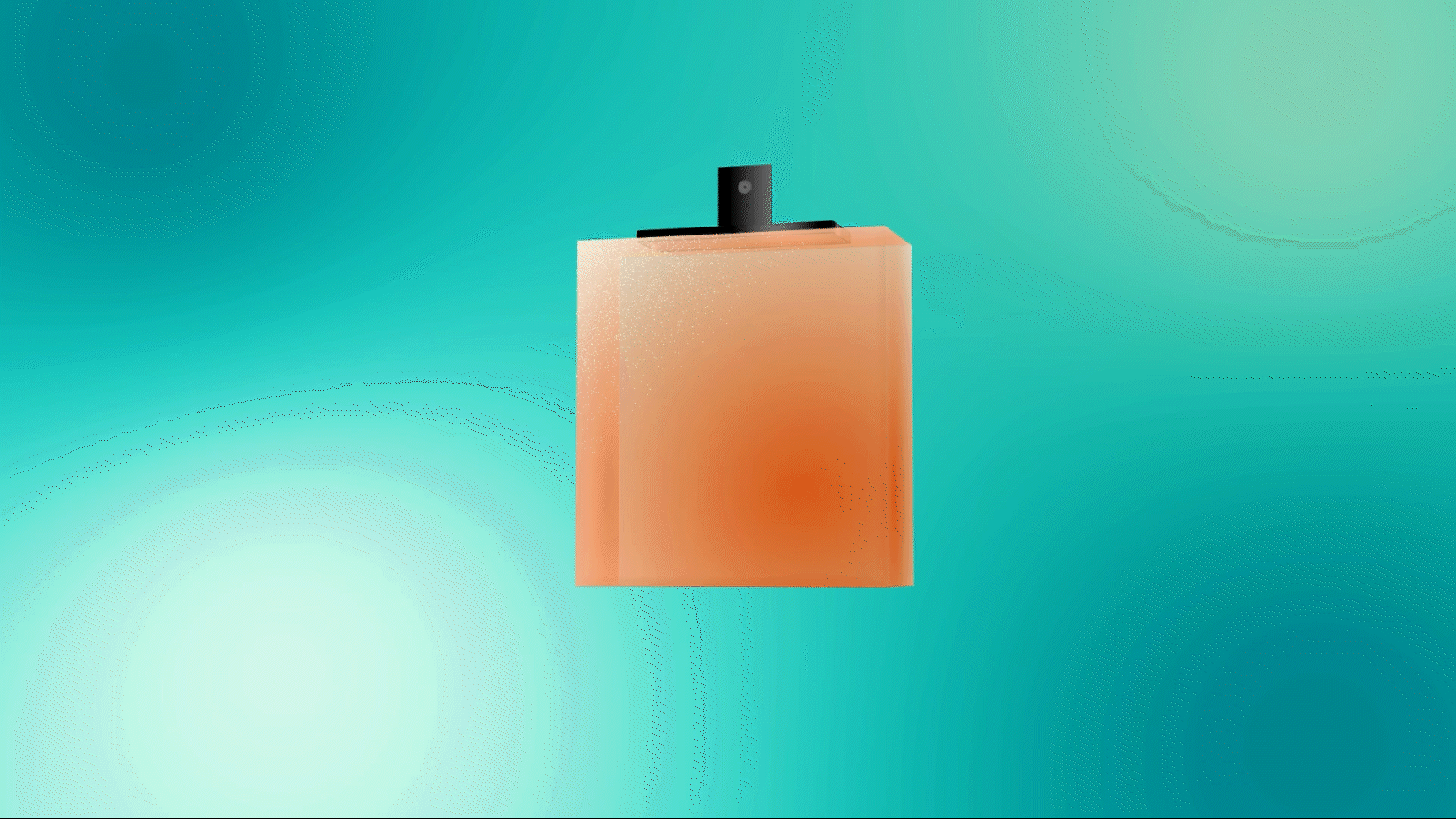 Perfume bottle shimmer