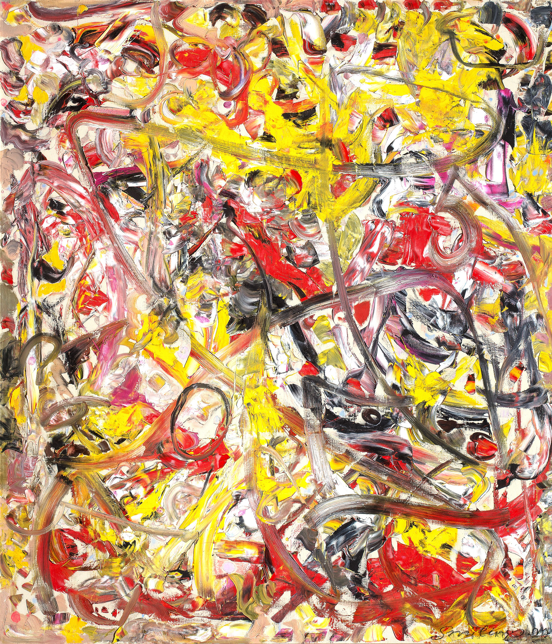 Yellow Red, 150 x 130 cm, 2000
