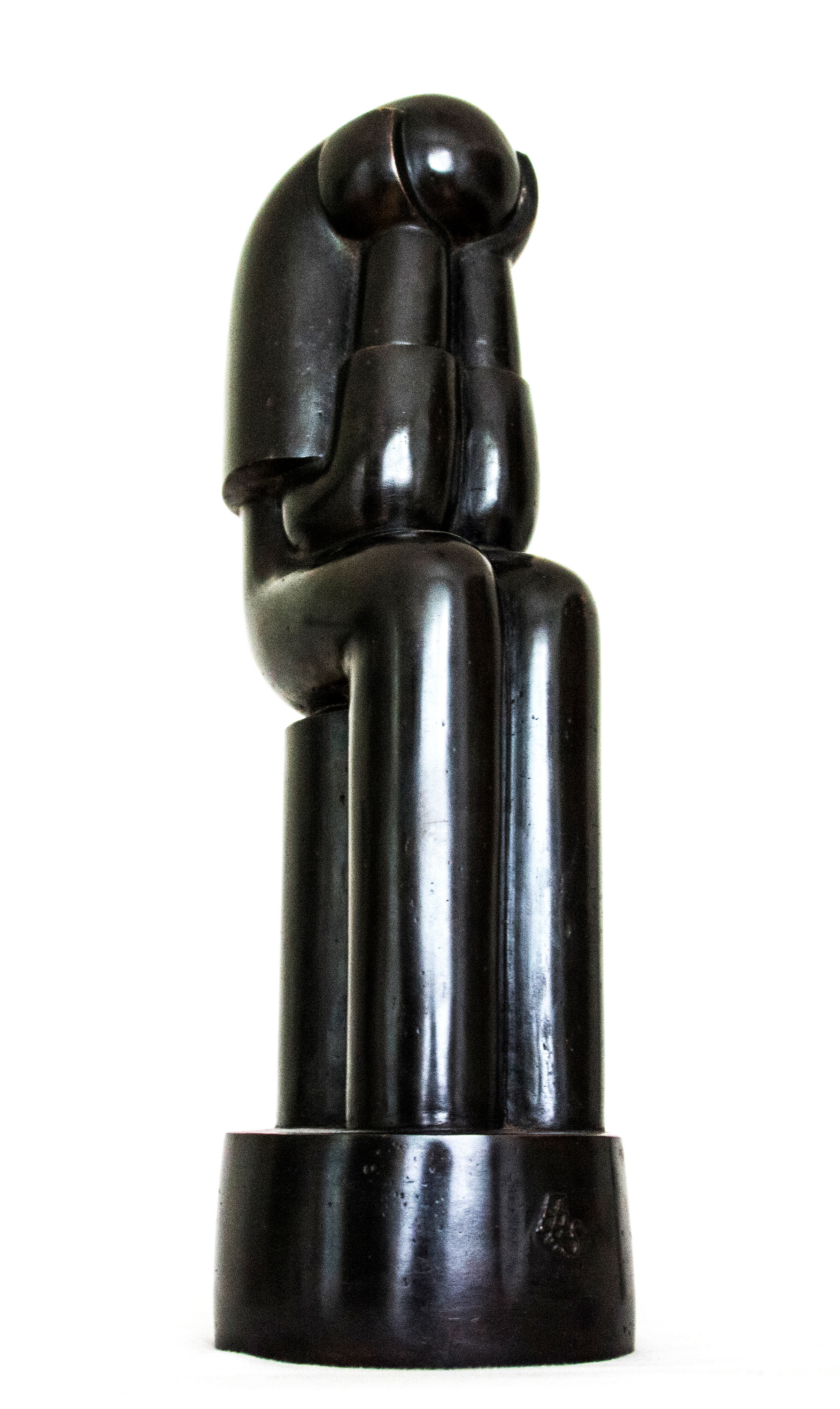 Thinker, bronze, H 48 cm, 1990