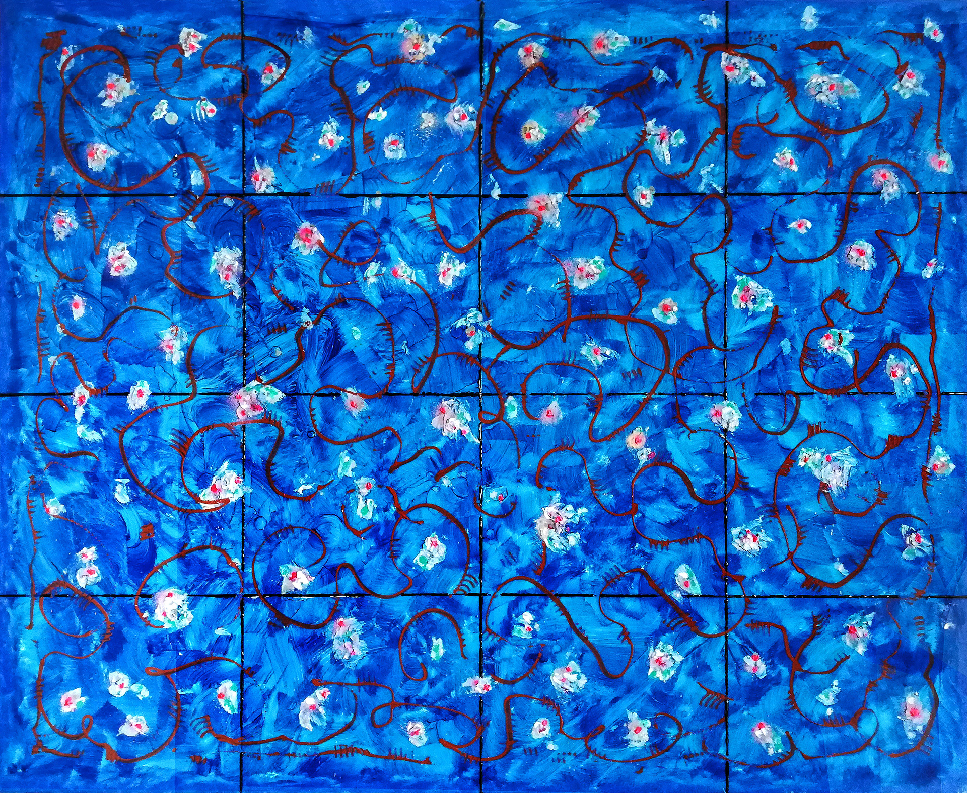 Blue, 130 x 160 cm, 2019