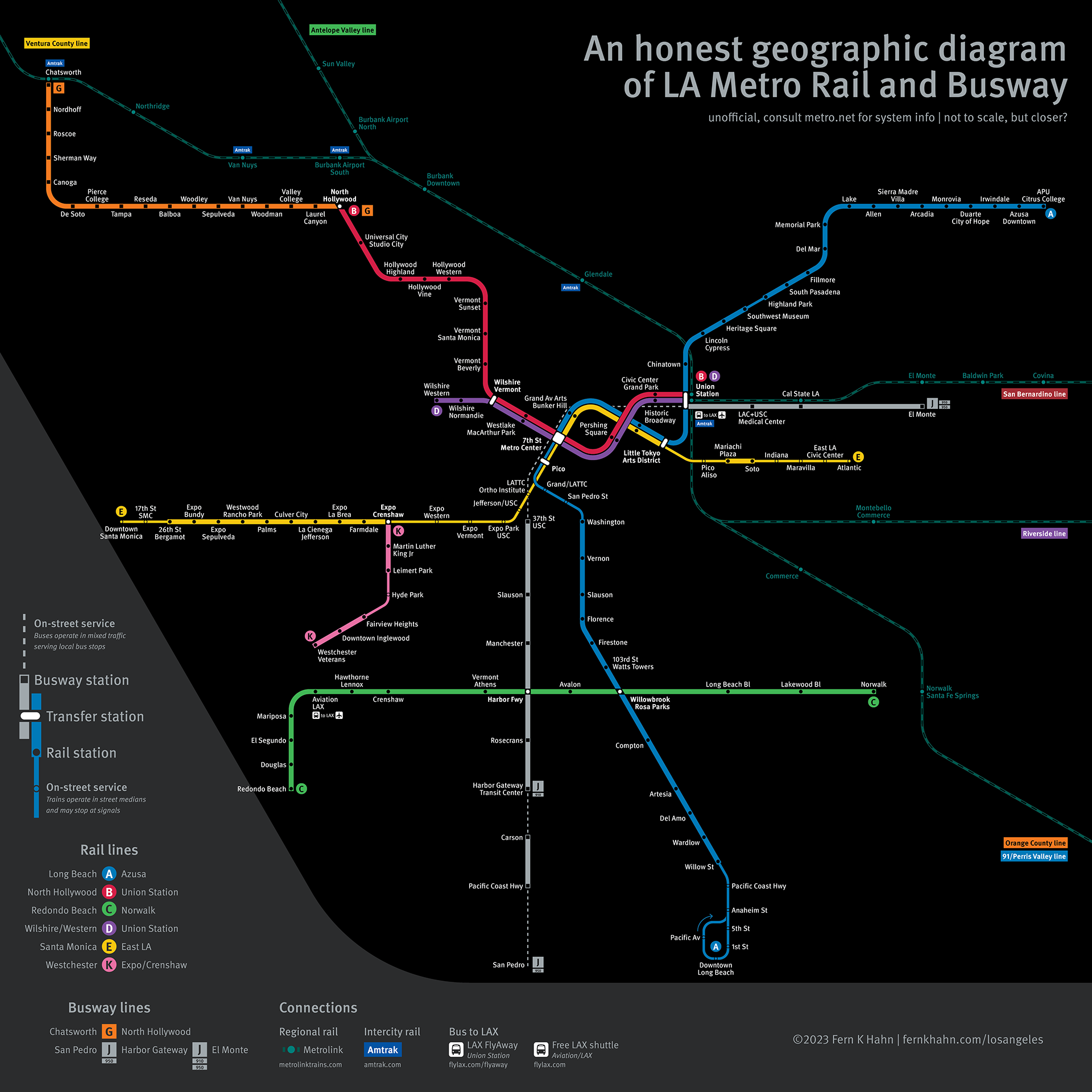 Fern Hahn - LA rail and busway map