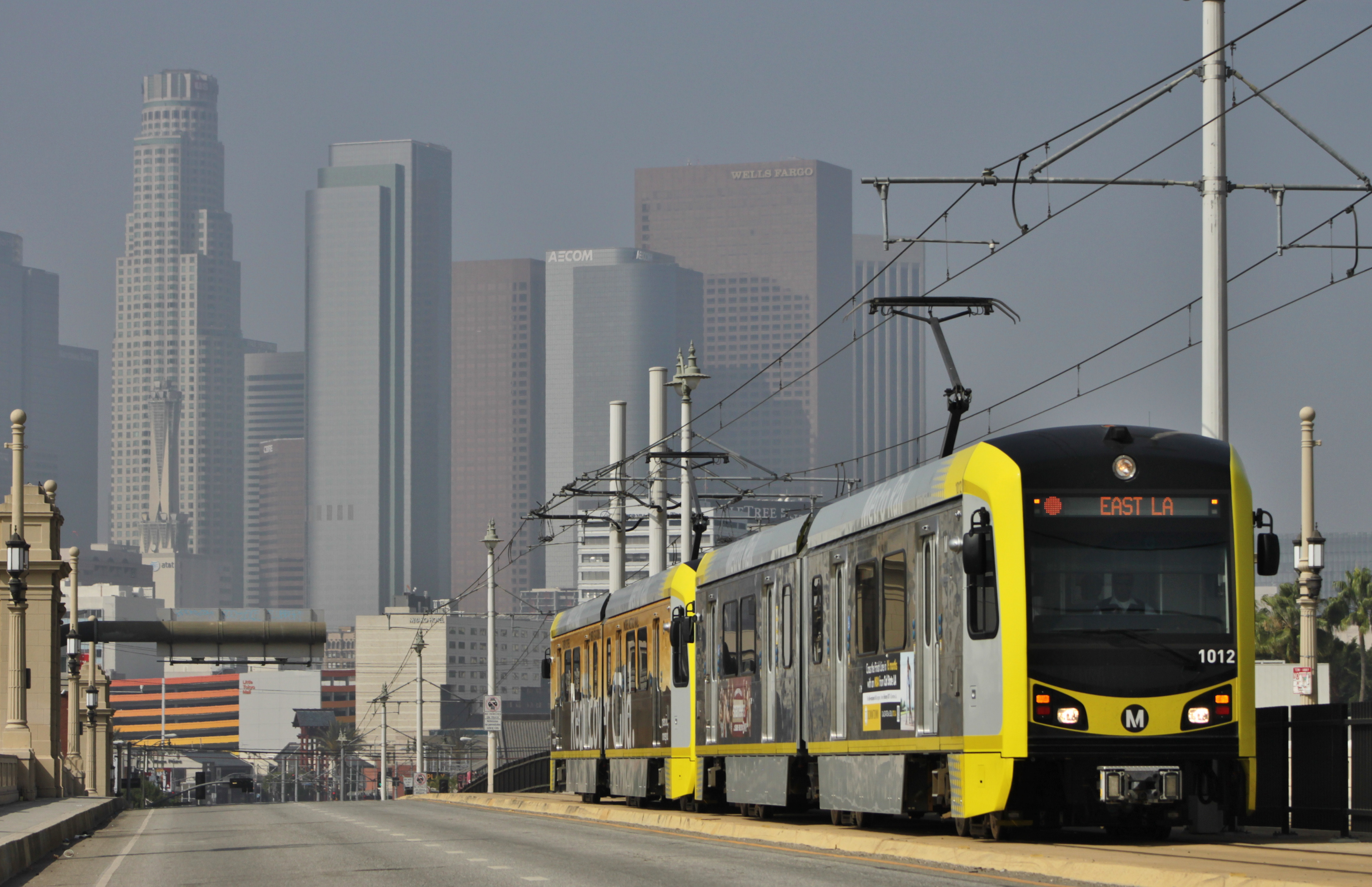 LA Metro Rail operating on-street | CC BY-SA 2.0 SounderBruce