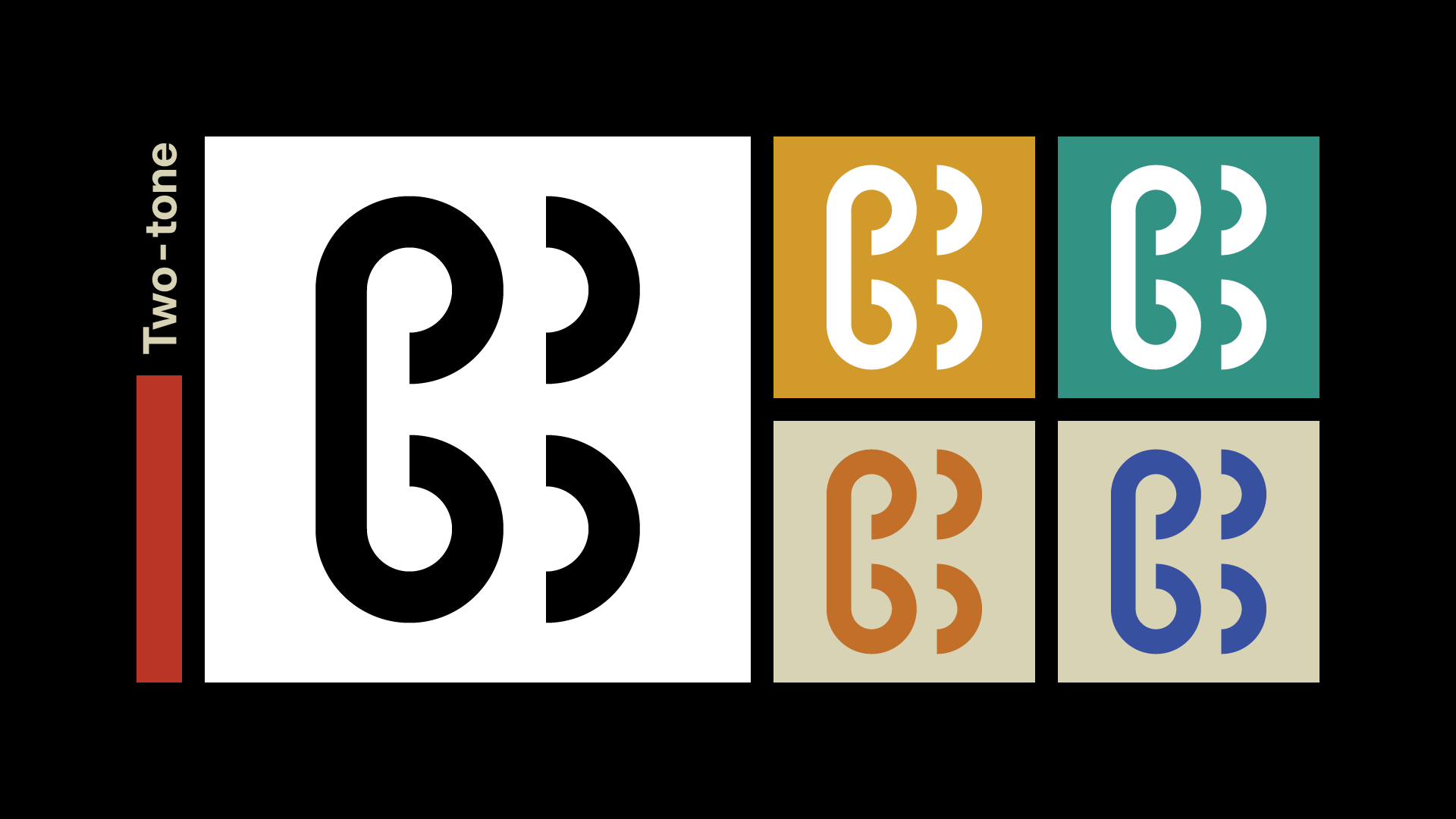 Playback logo, two-tone variants